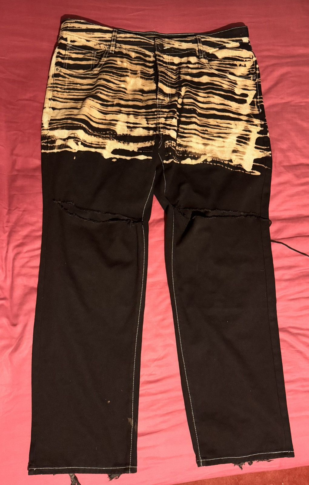 Other Custom Bleached Baggy jeans Size US 38 / EU 54 - 1 Thumbnail