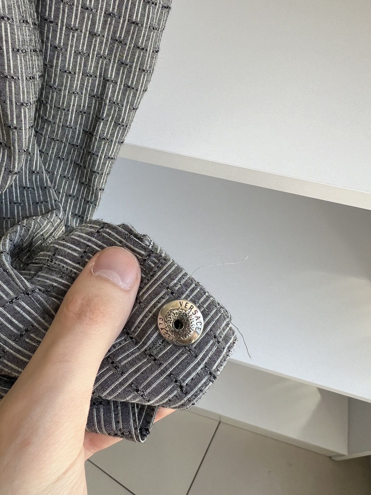 Versace × Vintage Vintage Versace V2 Luxury Button up Shirt Size US L / EU 52-54 / 3 - 10 Thumbnail
