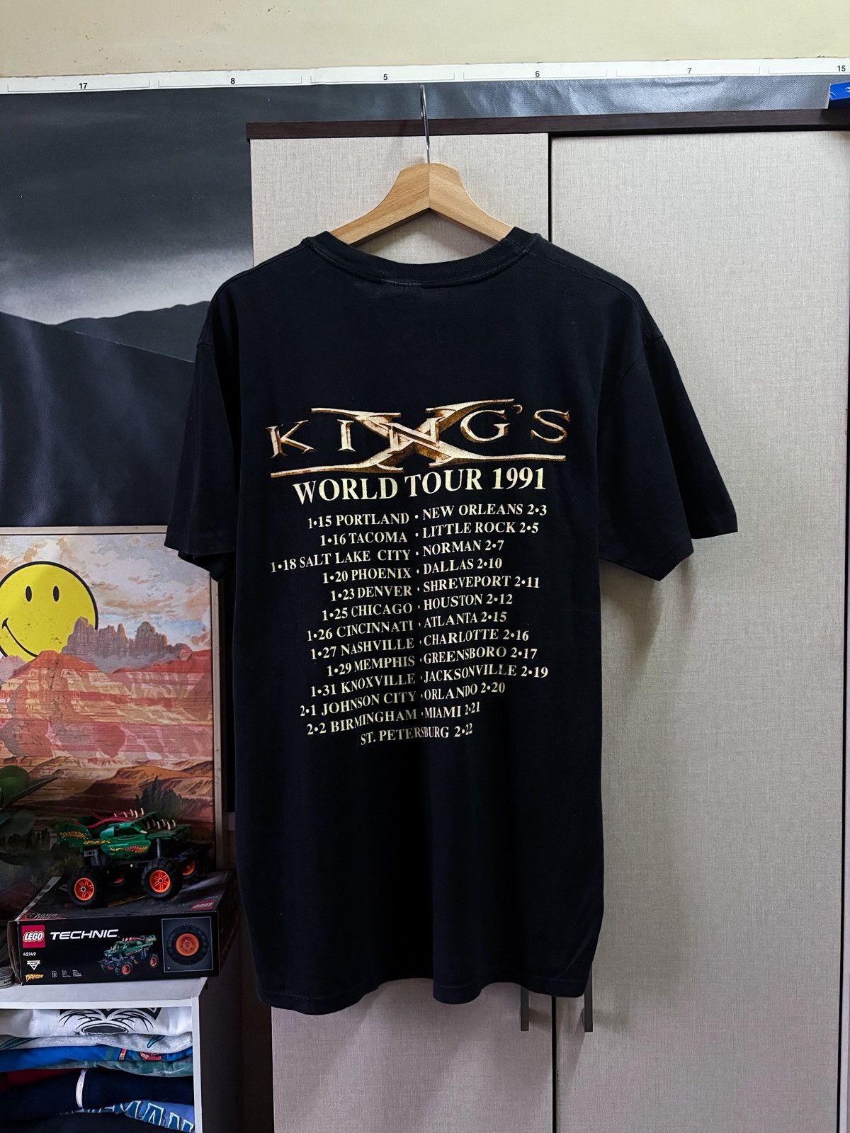 Band Tees Vintage King’s X World Tour 1991 Rock Band American Size US L / EU 52-54 / 3 - 1 Thumbnail