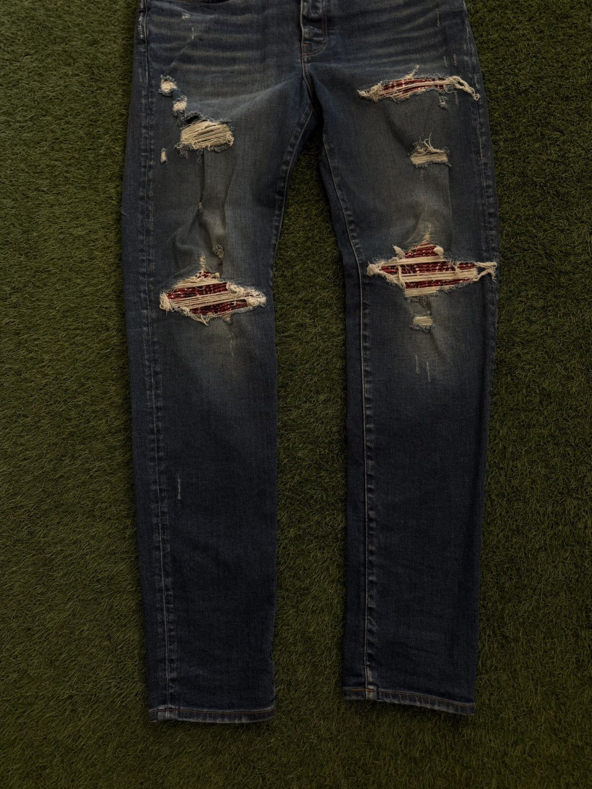 Amiri Amiri MX1 Red Bandanna Patch Size 40 🧼 Size US 40 / EU 56 - 2 Thumbnail