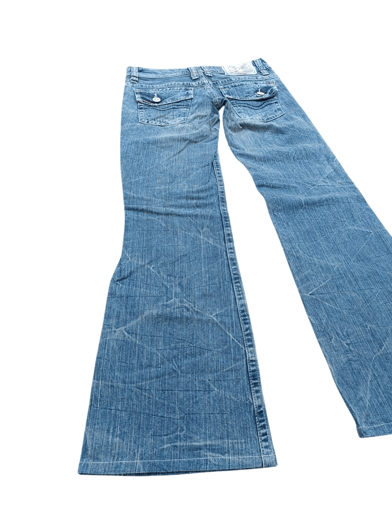 Designer × Japanese Brand FLARED C-Seventeen Bootcut Whiskers Faded Denim Pants Size S Size 30" / US 8 / IT 44 - 7 Thumbnail