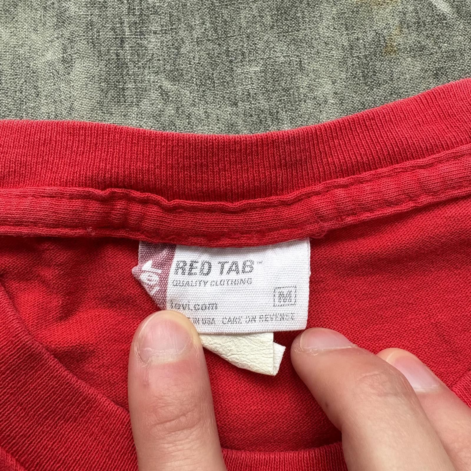 Levi's Vintage Y2K Red Levi’s Cute Simple Unique Women’s Shirt Size M / US 6-8 / IT 42-44 - 3 Thumbnail