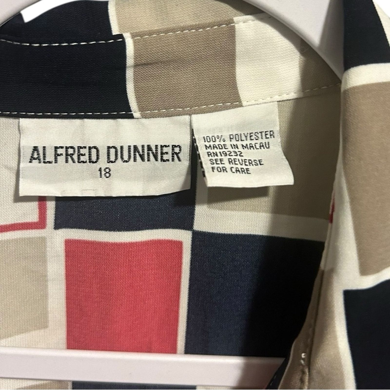 Other Alfred Dunner Black and White Boxy Button Down Shirt Size 18 Size XXL / US 16-18 / IT 52-54 - 2 Thumbnail