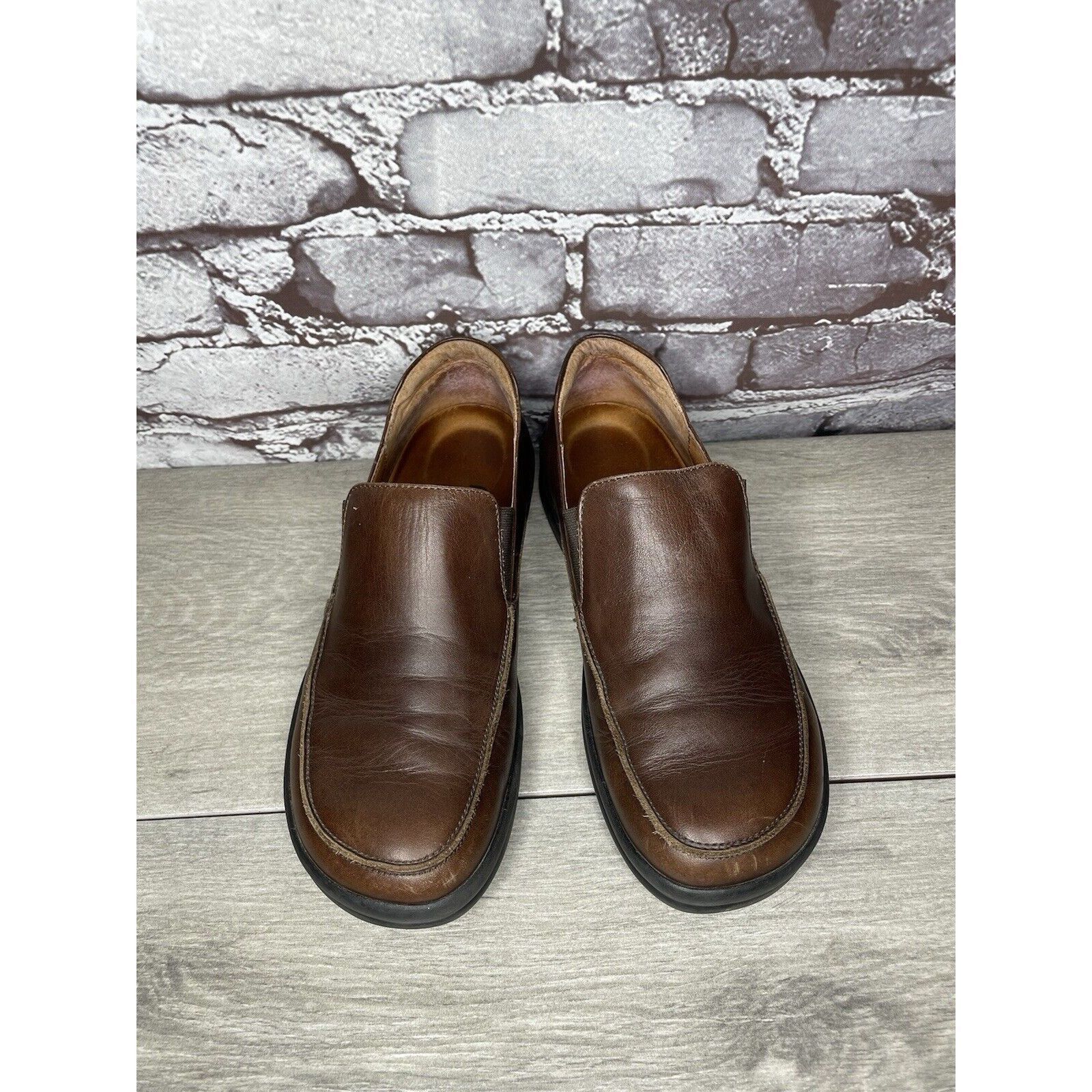 Birkenstock Footprints By Birkenstock Brown Leather Loafers Slip On Shoe Size US 6.5 / IT 36.5 - 8 Thumbnail