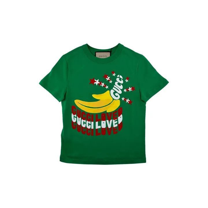 Gucci Gucci FW24 Green Letter Print T-shirt-2507 Size XS / US 0-2 / IT 36-38 - 2 Thumbnail