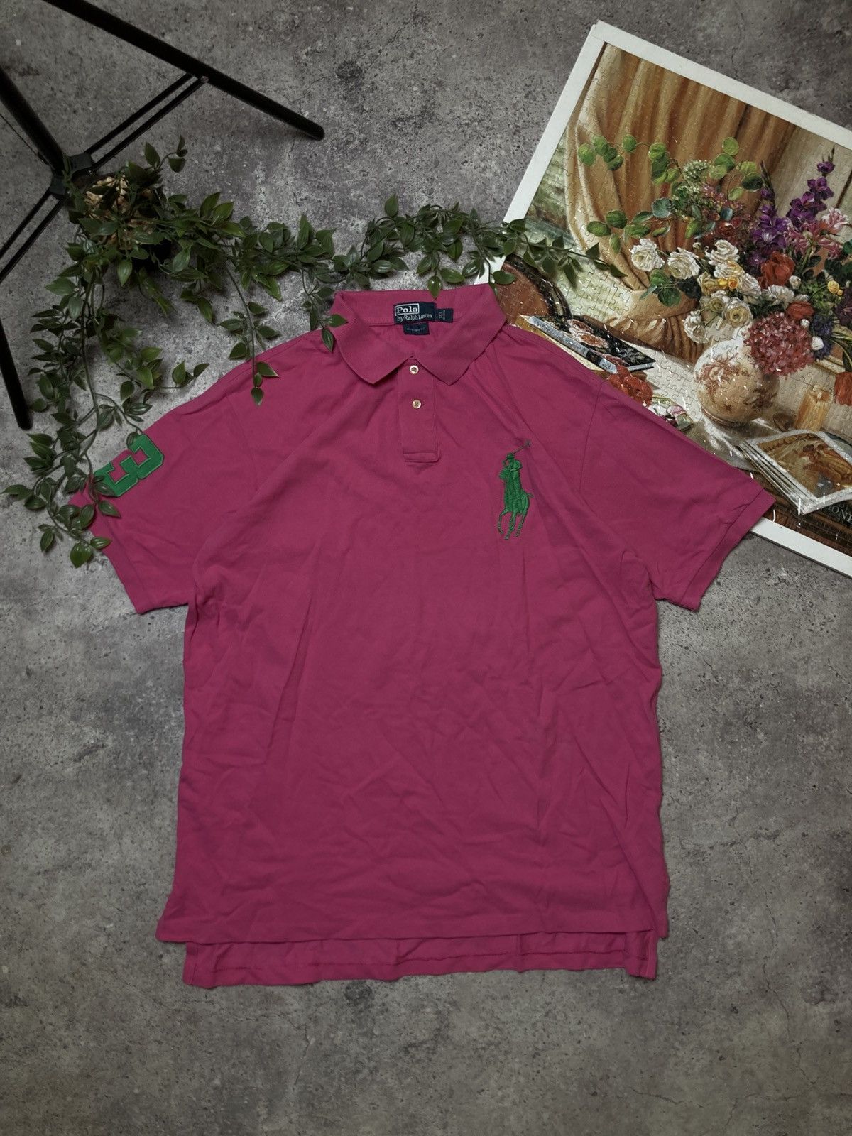 Polo Ralph Lauren Polo Ralph Lauren Big Pony 3 Polo Shirt Size US XXL / EU 58 / 5 - 1 Thumbnail