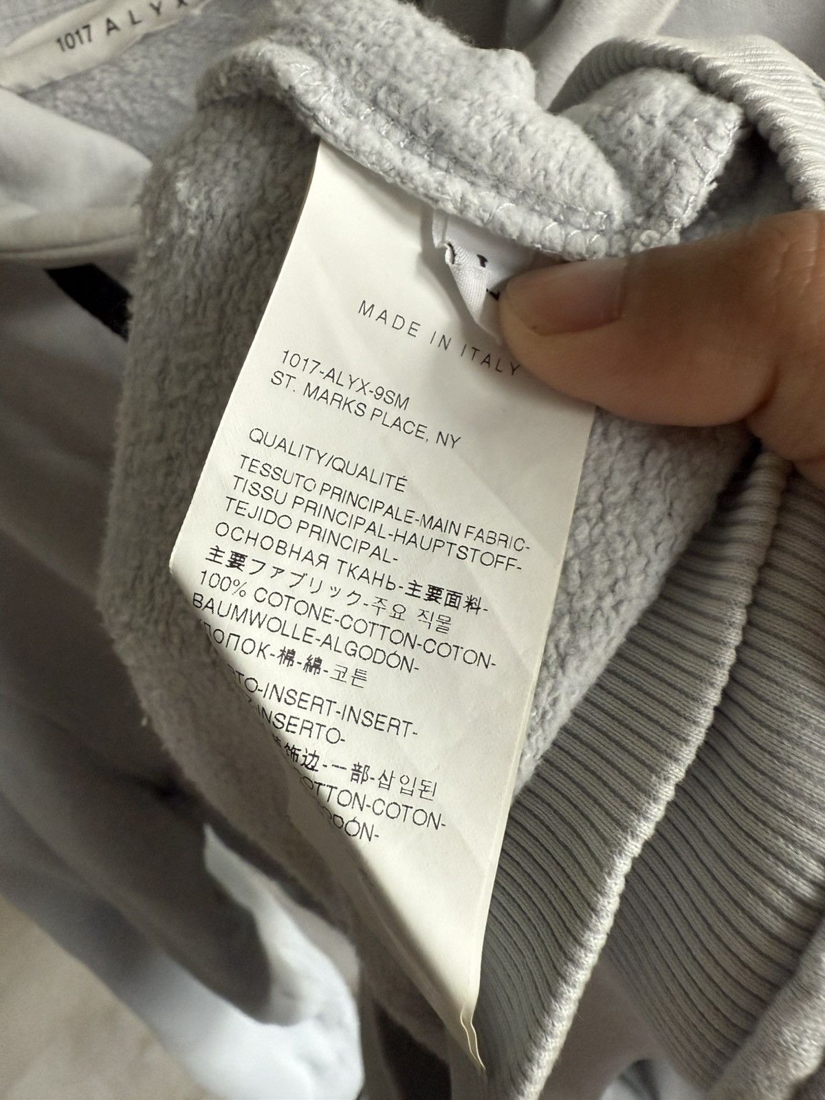 1017 ALYX 9SM 1017 Alyx 9SM Sphere Logo Grey Hoodie Size US L / EU 52-54 / 3 - 8 Thumbnail