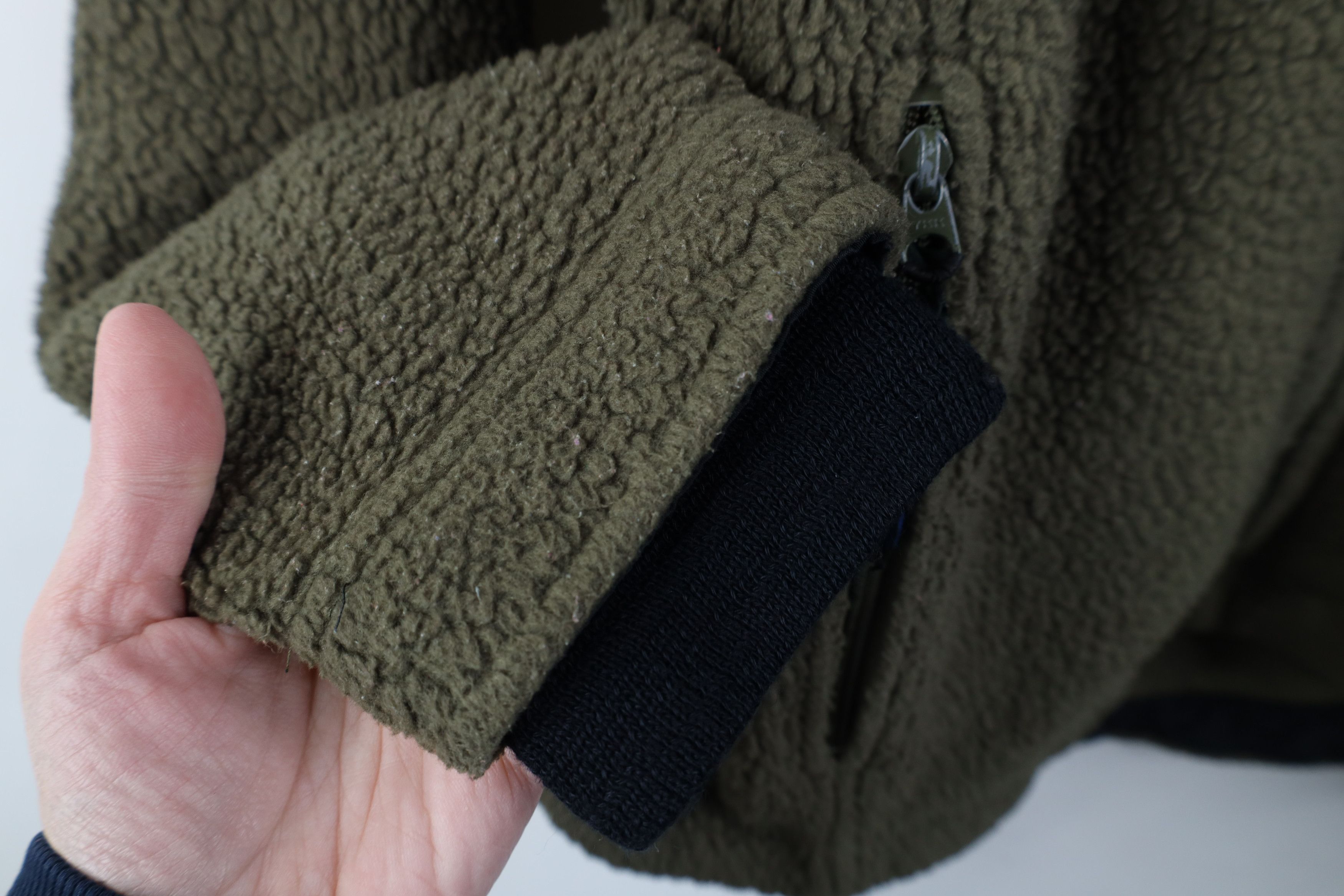 L.L. Bean Vintage 90s LL Bean Deep Pile Fleece Full Zip Jacket Green Size L / US 10 / IT 46 - 6 Thumbnail