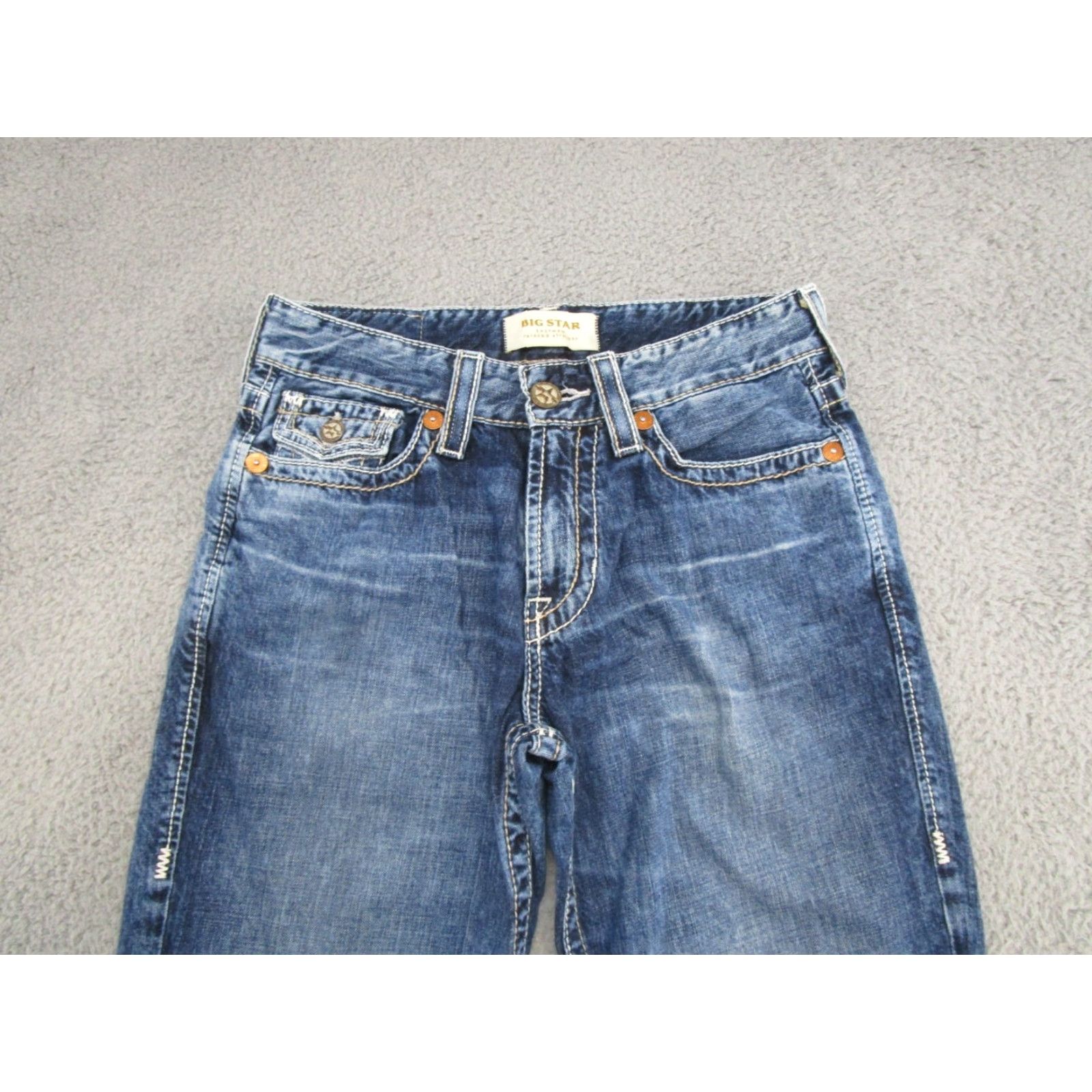Vintage BIG STAR Jeans Mens 30 Relaxed Straight Inseam 29 Blue Stars 90s Theme Denim Set Regular Size 30 Mens Size US 30 / EU 46 - 3 Thumbnail