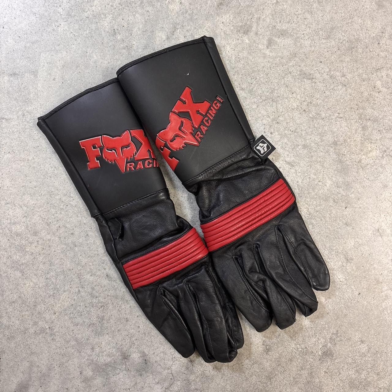 Other Vintage 1990s Fox Moto X leather gloves Size ONE SIZE - 1 Thumbnail