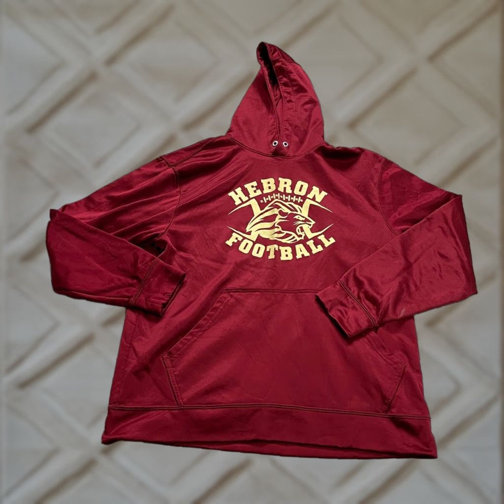 Augusta Sportswear Augusta Hoodie Pullover Men Medium Red Fleece Graphic Logo Football Hooded Sweatshirt Size US S / EU 44-46 / 1 - 1 Thumbnail