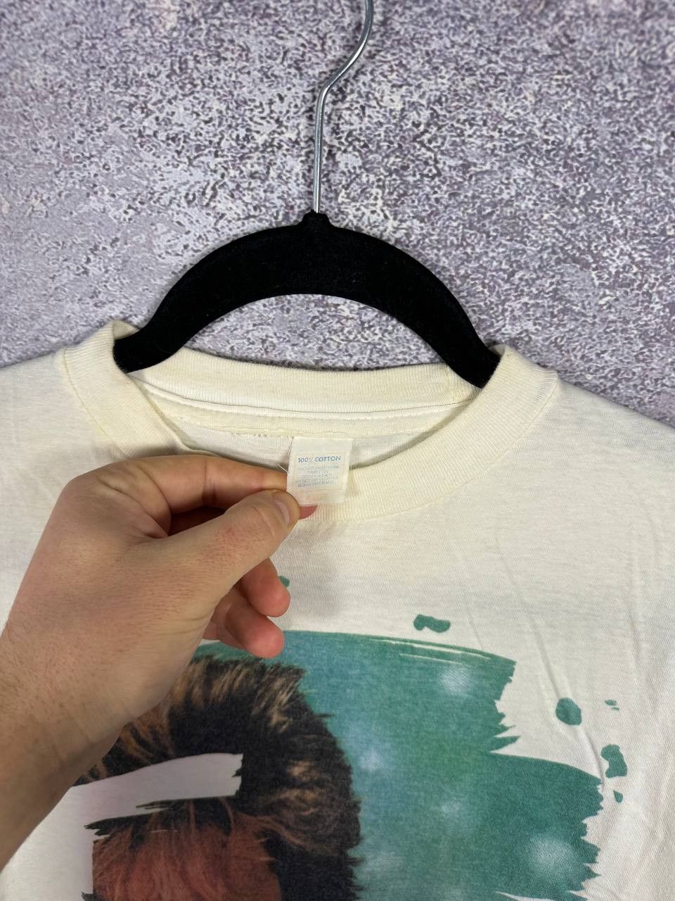 Band Tees 90's Vintage 1991 Rod Stewart Vagabond Heart Tour Tee Medium Size US M / EU 48-50 / 2 - 8 Thumbnail