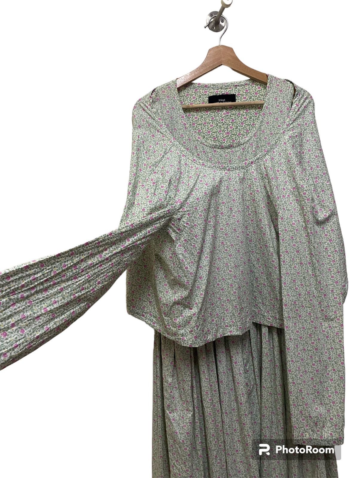 Comme des Garcons VINTAGE 90s FLORAL PATERN AD1991 TRICOT CDG MID-LENGHT DRESS Size XS / US 0-2 / IT 36-38 - 9 Thumbnail