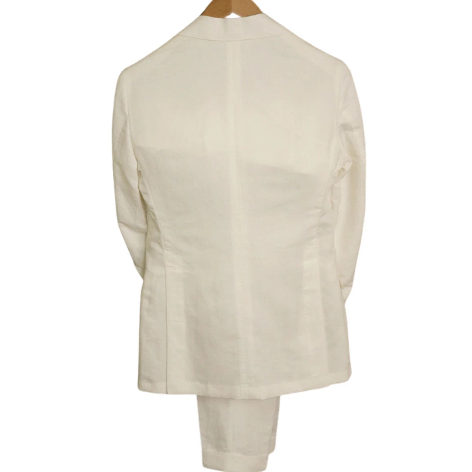 Suitsupply Men Suitsupply La Spalla Suit White Linen & Cotton UK/US32 Size 34S - 2 Thumbnail