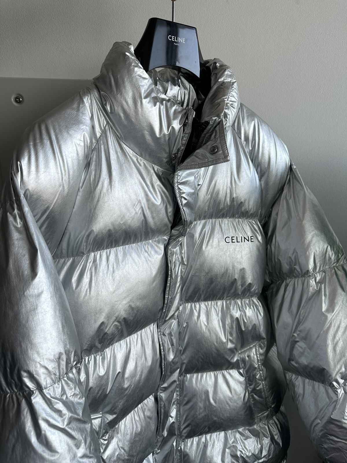 Celine × Hedi Slimane $4,500 Runway Celine Hedi Slimane Coat Goose Down Size US XXL / EU 58 / 5 - 23 Thumbnail