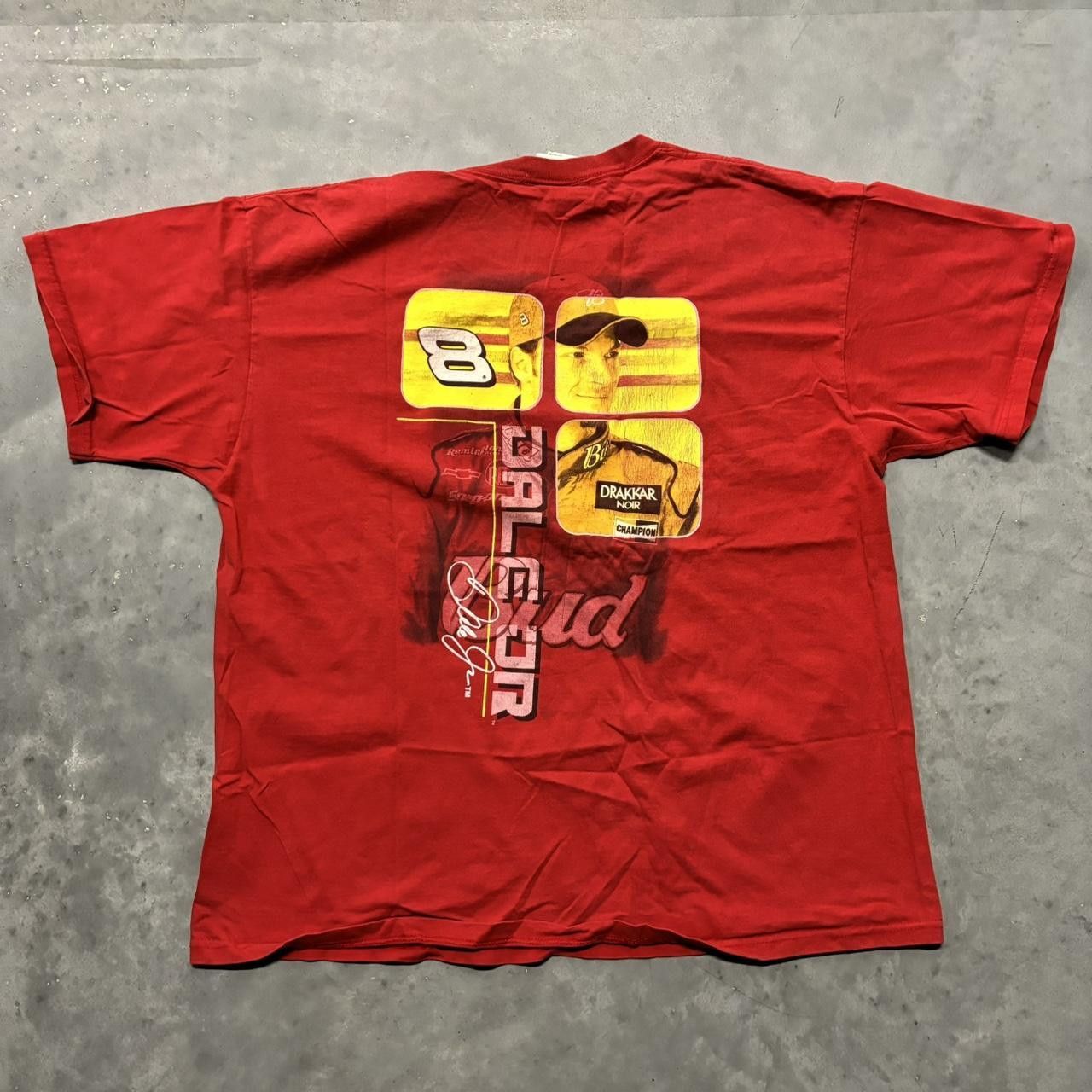 NASCAR × Vintage Crazy Vintage Y2K/2000s NASCAR Dale Earnhardt Jr Racing Graphic Tee! Size US XL / EU 56 / 4 - 2 Thumbnail