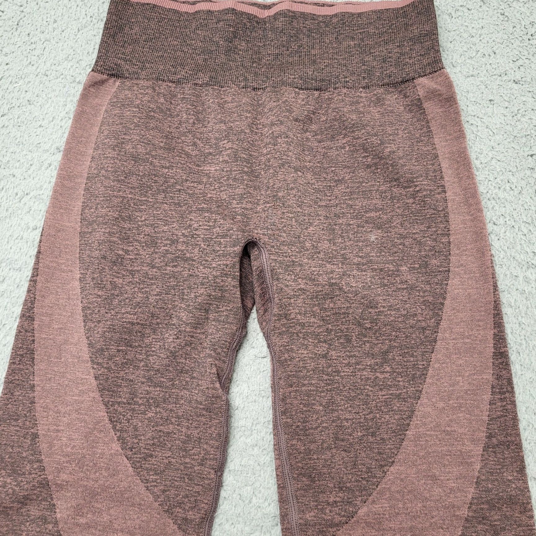 Vintage PINK Victoria’s Secret Seamless Leggings Womens S Burgundy Athleisure AH0473 Size 28" / US 6 / IT 42 - 5 Thumbnail