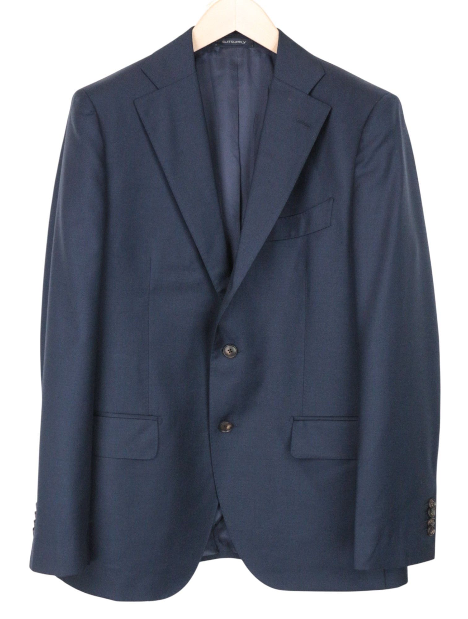 Suitsupply LA SPALLA UK42R Blue Wool 2 Piece Suit 67985 Size 42R - 2 Thumbnail