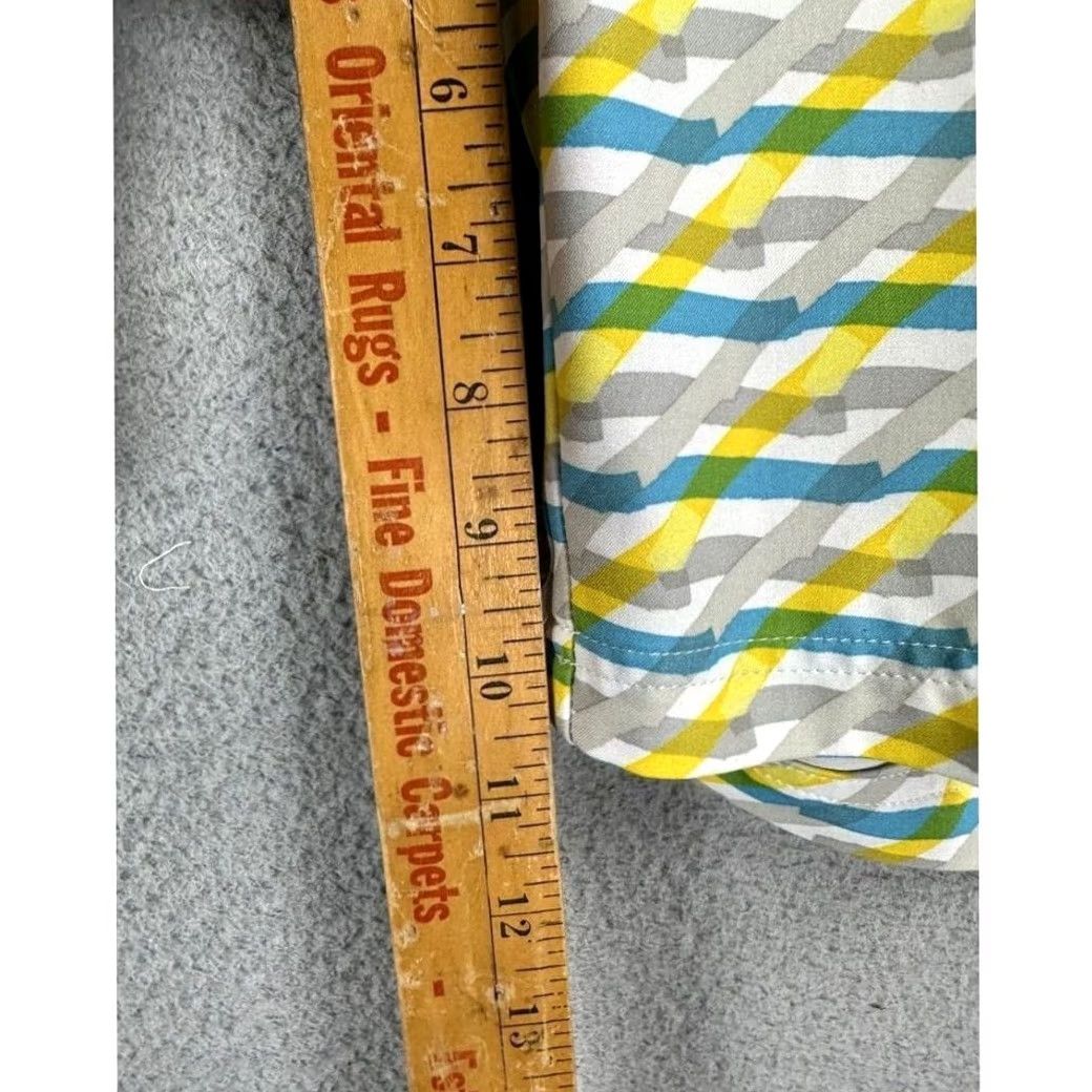 Peter Millar Peter Millar Shorts Womens 6 Yellow Blue Chino Flat Front Stretch Pull On EUC Size 24" / US 00 / IT 34 - 7 Thumbnail