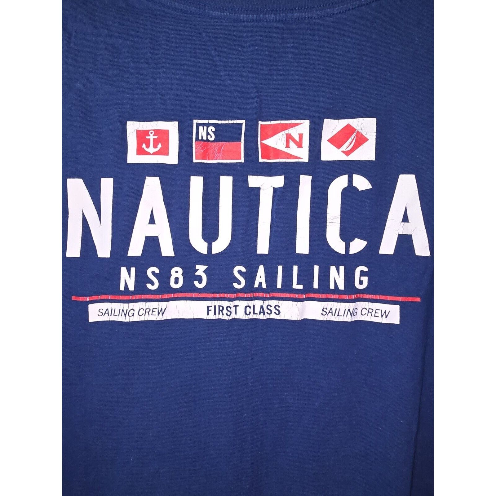 Nautica Nautica Sailing Crew Team T Shirt Navy Blue Size XXL Size US XXL / EU 58 / 5 - 5 Thumbnail