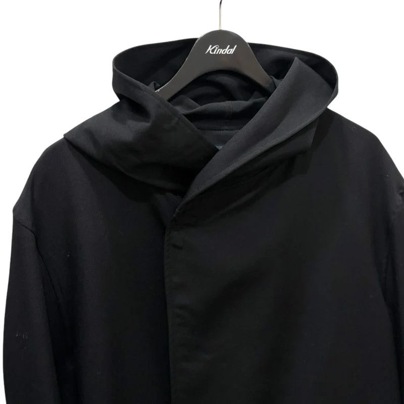 Yves Saint Laurent REGULATION Yohji Yamamoto wool gabber hooded coat Size US L / EU 52-54 / 3 - 4 Thumbnail