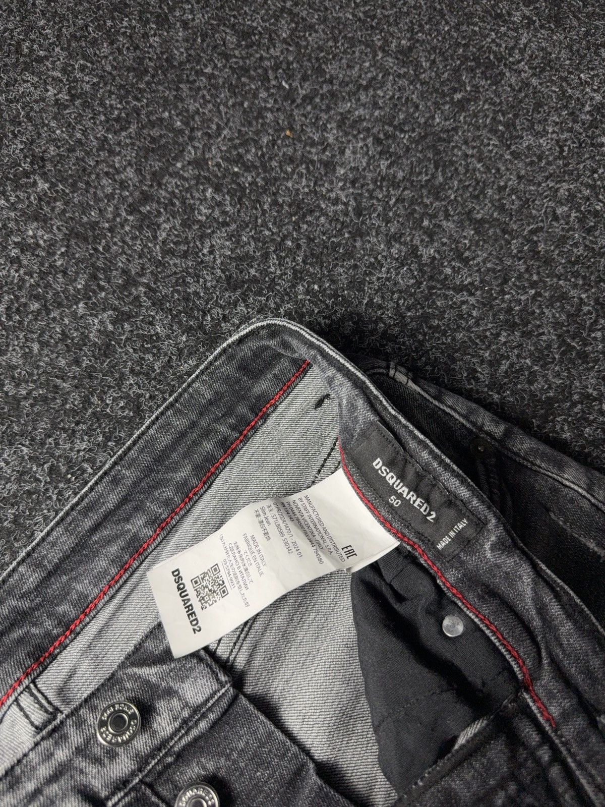 Dsquared2 Luxury Dsquared2 Distressed Gray Denim Jeans Made in Italy Size US 32 / EU 48 - 10 Thumbnail