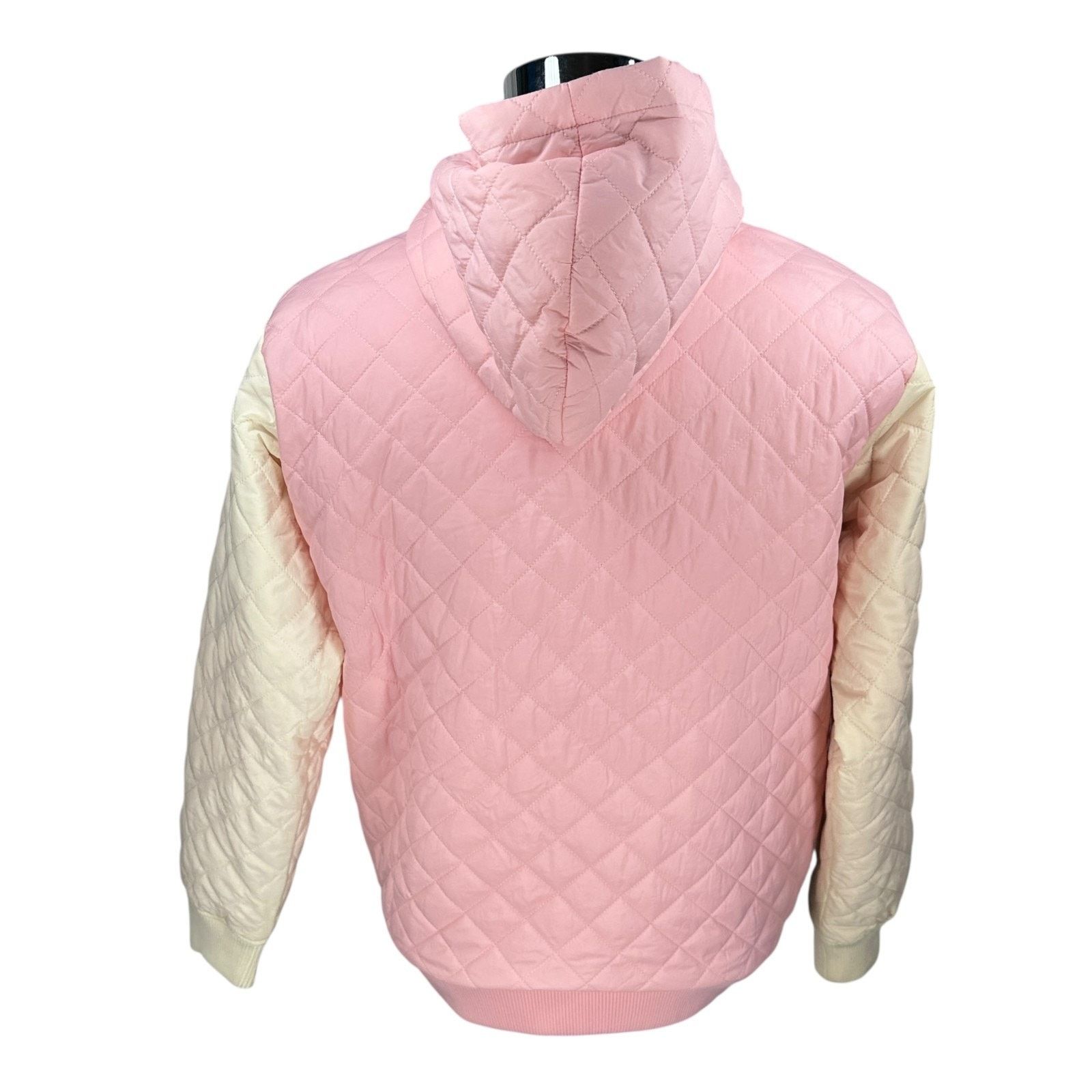 Teddy Fresh Teddy Fresh Quilted Puffer Jacket Mens M Pink Green White Size US M / EU 48-50 / 2 - 5 Thumbnail