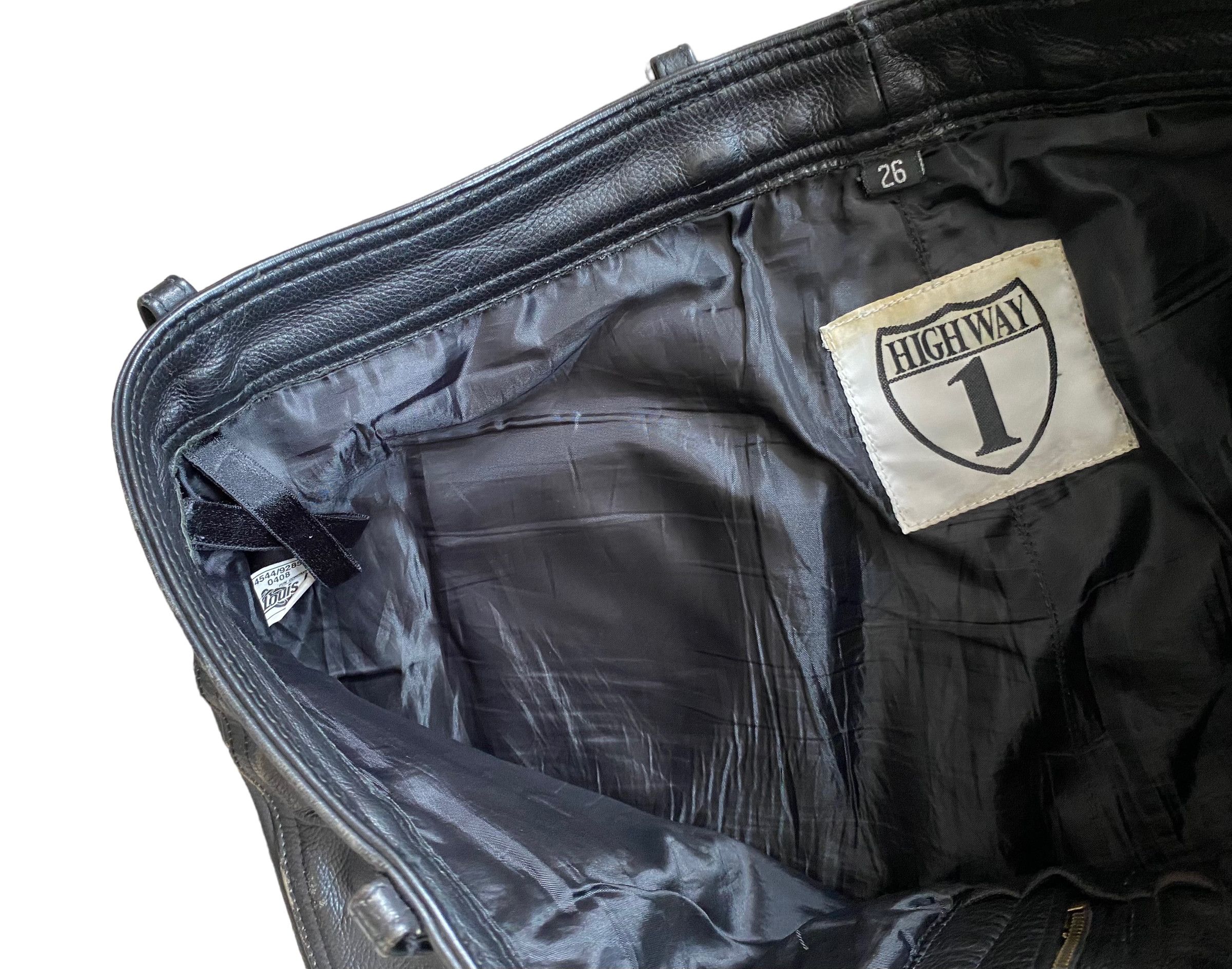 Genuine Leather × Leather × Vintage Vintage leather biker pants Size US 38 / EU 54 - 3 Thumbnail