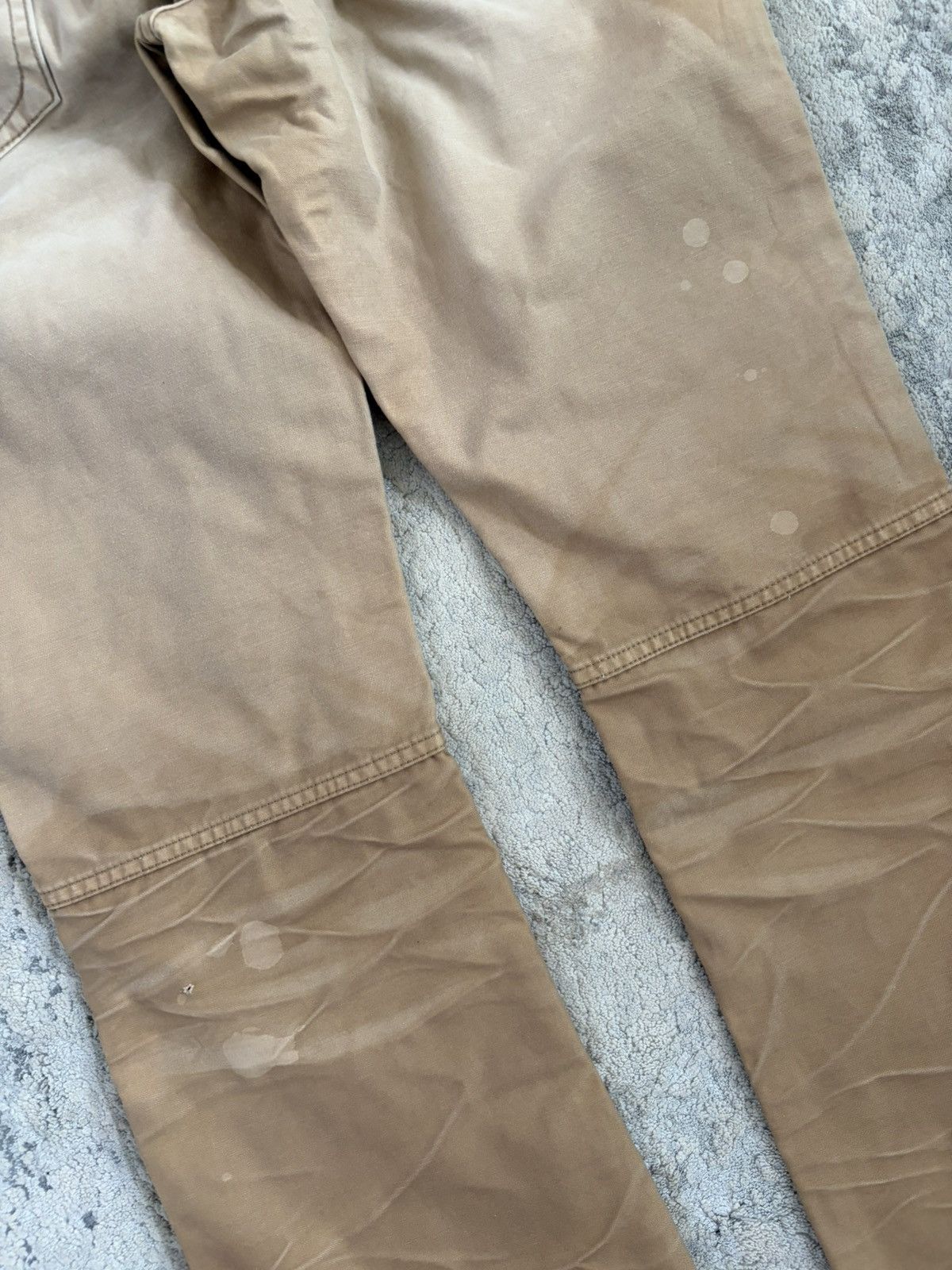 Isamu Katayama Backlash Suede Pocket Oil Stained Bootcut Pant Size US 29 - 12 Thumbnail