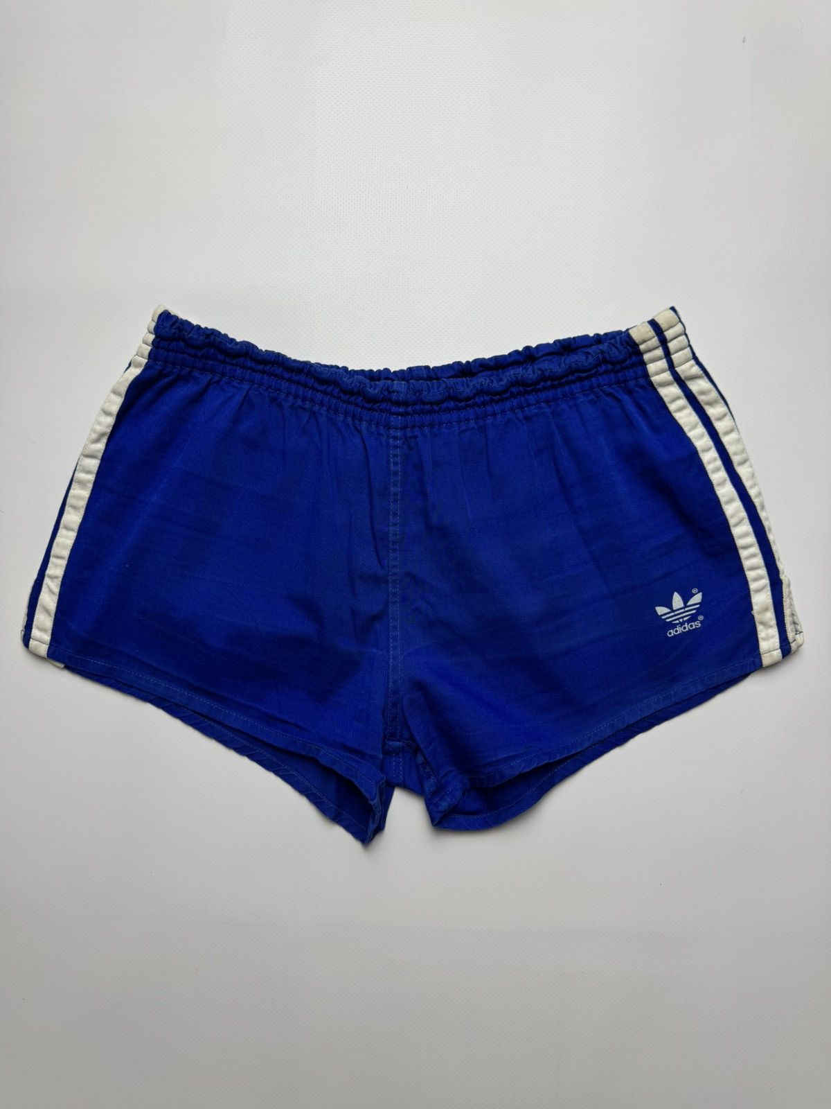 Adidas Vintage 80s Adidas Yugoslavia Cotton Sprinter Shorts — Blue Size US 33 - 1 Thumbnail