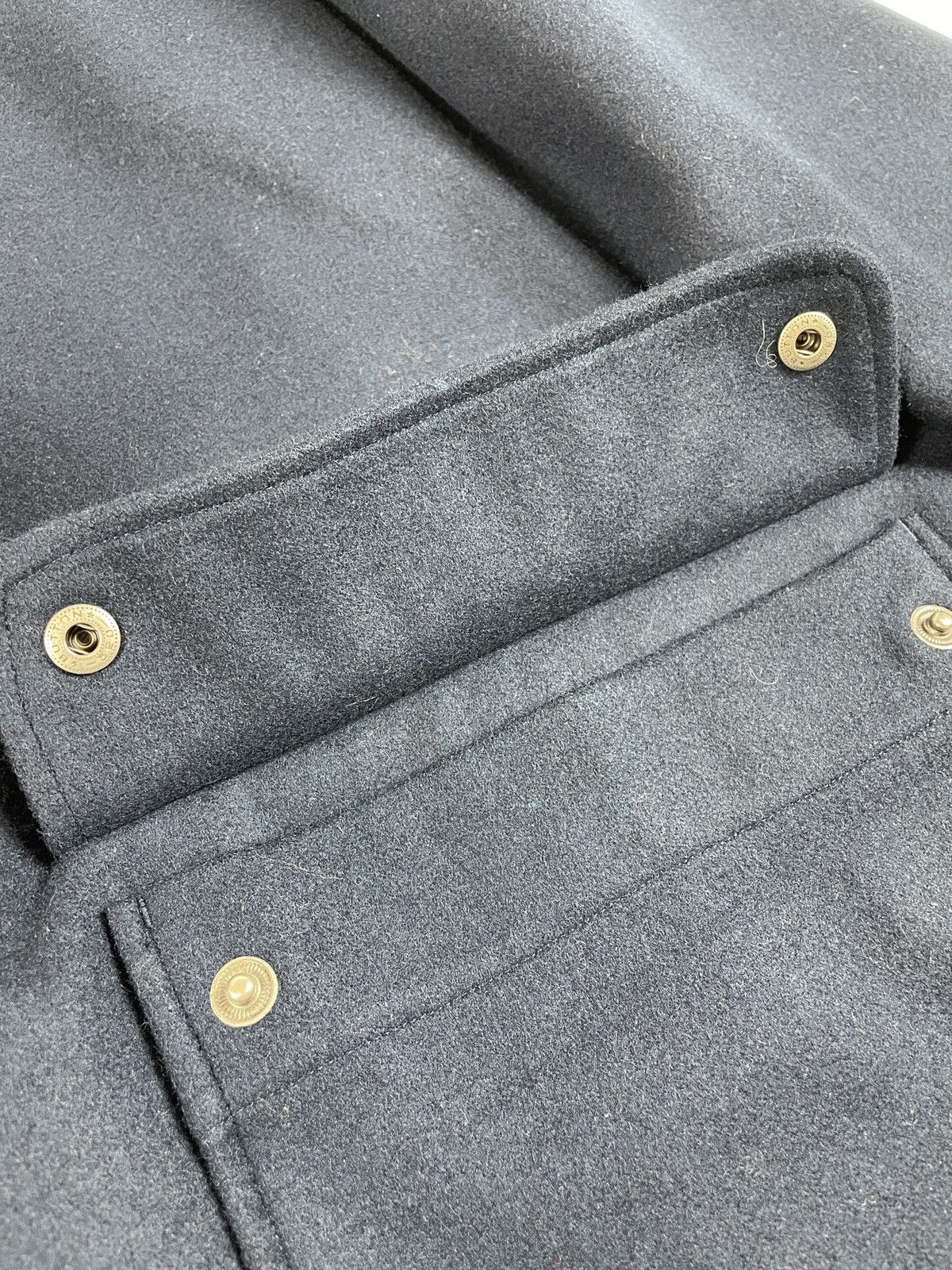 Adidas 00s Adidas Originals Vintage Wool Coat Navy Blue early 2000s Size US L / EU 52-54 / 3 - 8 Thumbnail