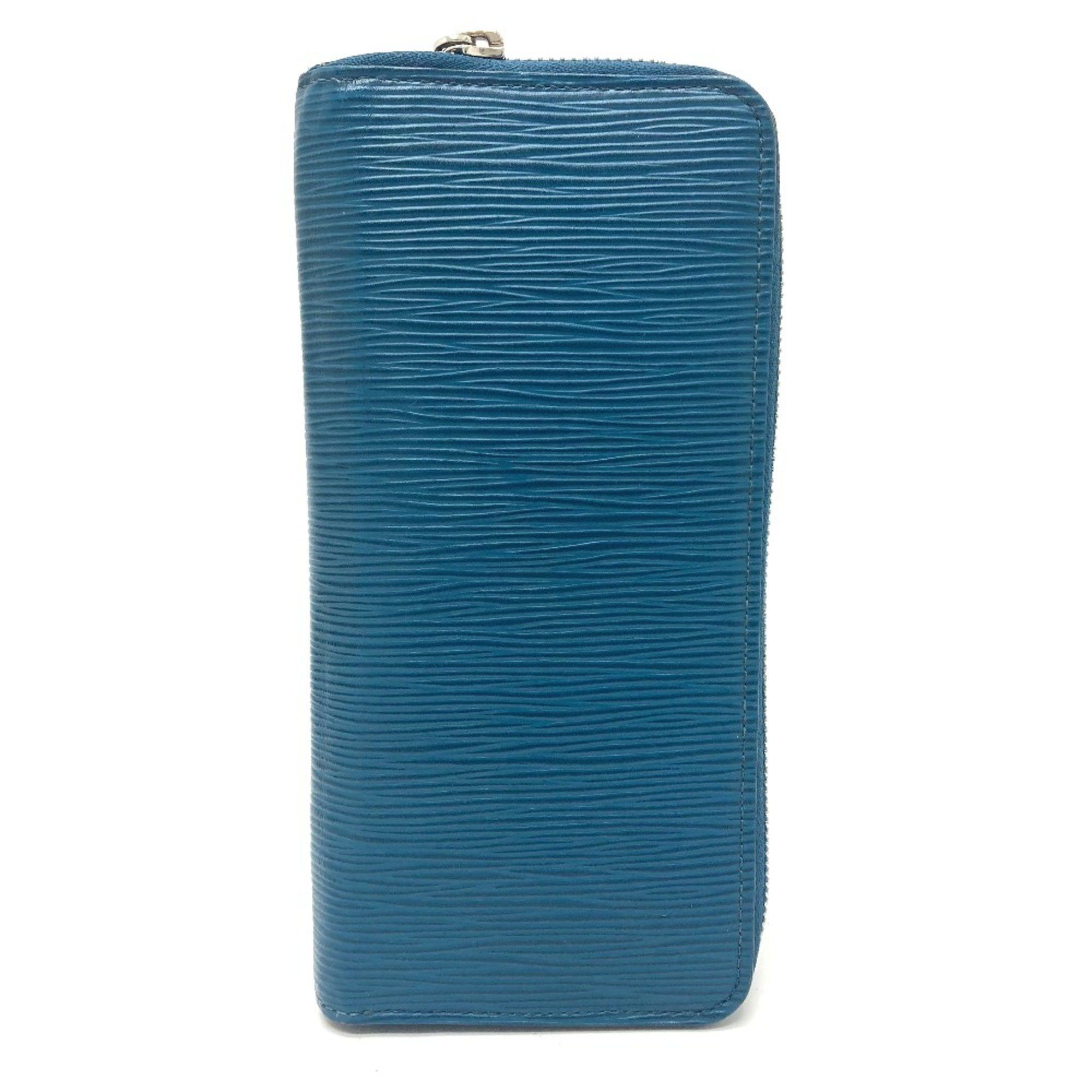 Louis Vuitton Louis Vuitton M60966 Epi Zip Around Long Wallet Blue Celeste Size ONE SIZE - 1 Thumbnail