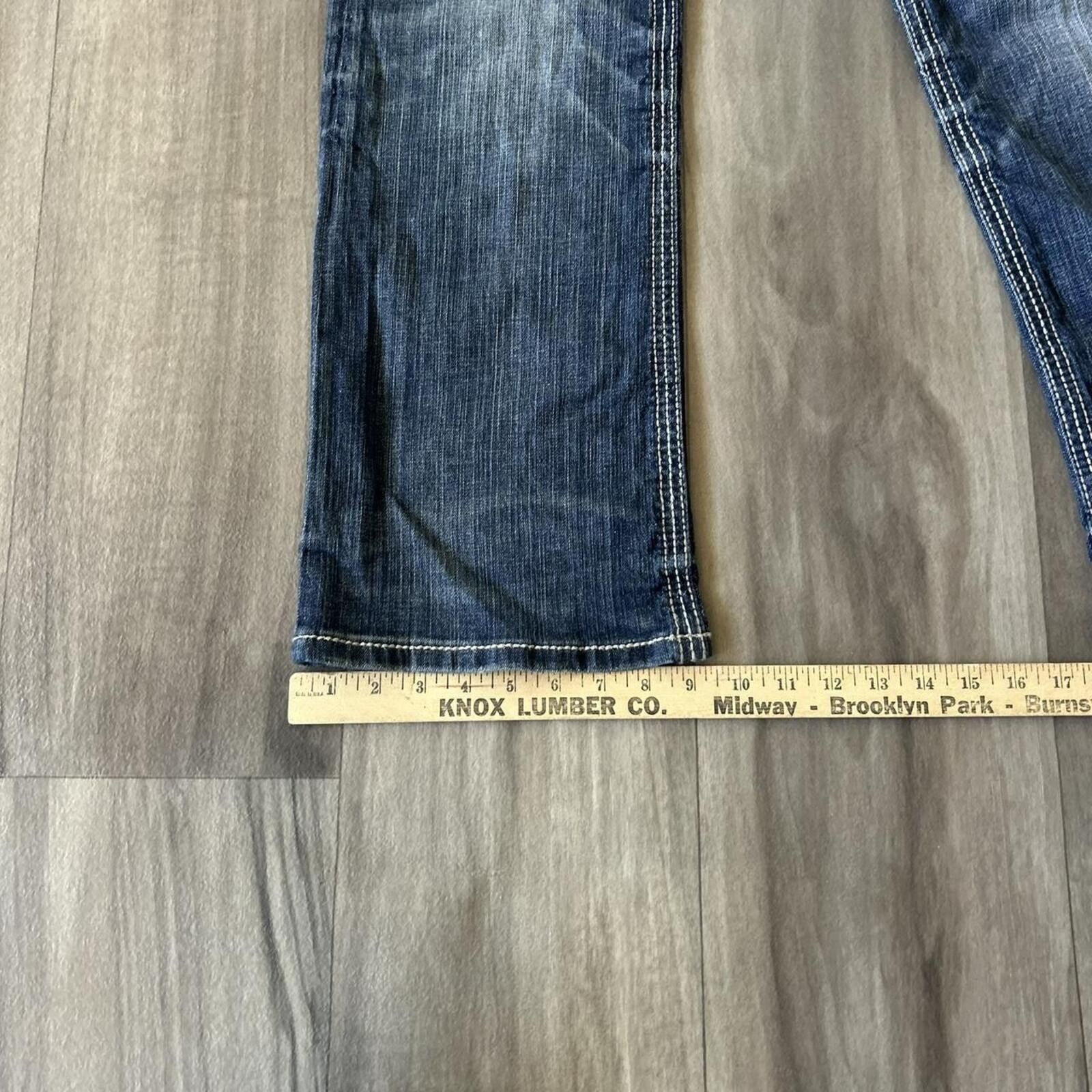 BKE Vintage Y2k Bootcut Baggy Denim Jeans Embroidered BKE 32/30 Size US 32 / EU 48 - 7 Thumbnail