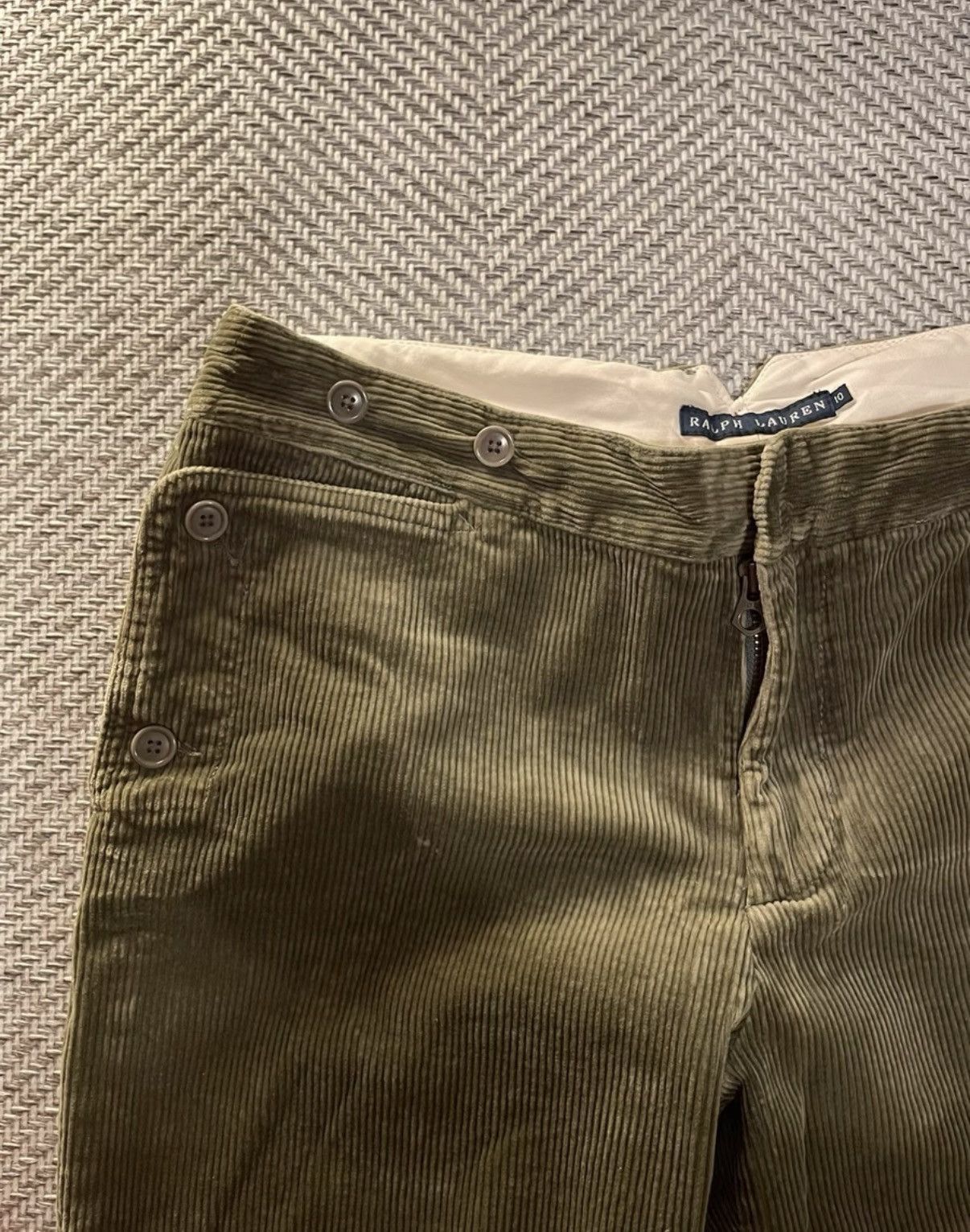 Ralph Lauren Ralph Lauren Olive Green Corduroy Trousers K24 Size US 36 / EU 52 - 4 Thumbnail