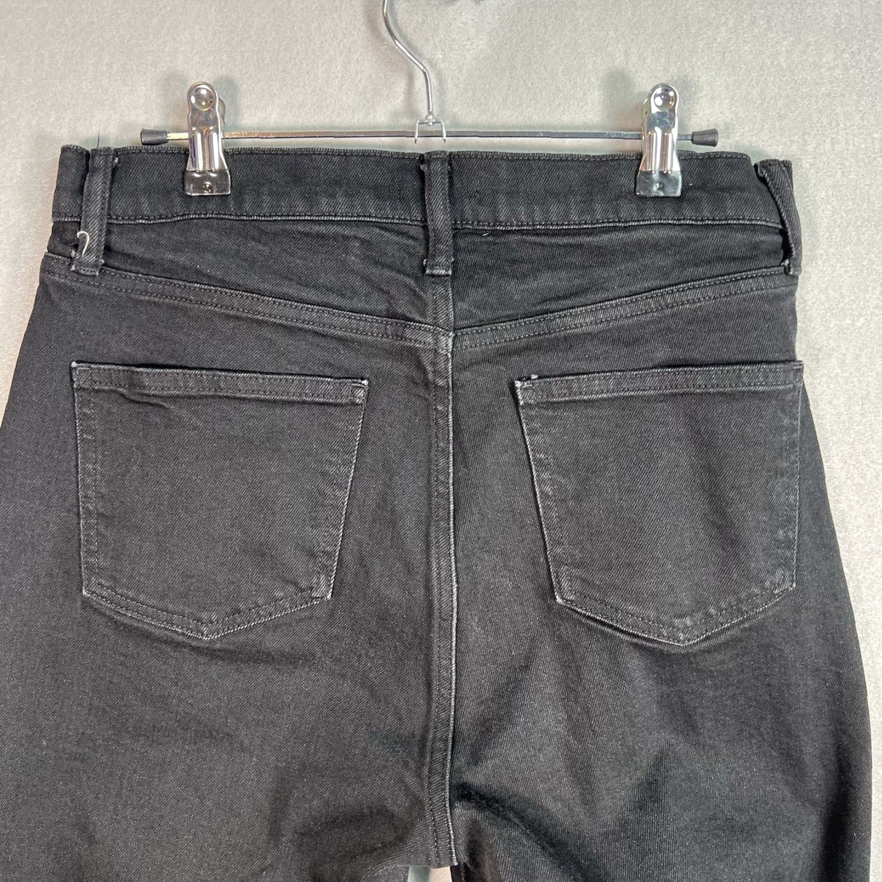 Uniqlo VINTAGE Uniqlo Women's Boots Cut Jeans 28 Black Denim Cotton Blend 90s Retro Size 28" / US 6 / IT 42 - 7 Thumbnail