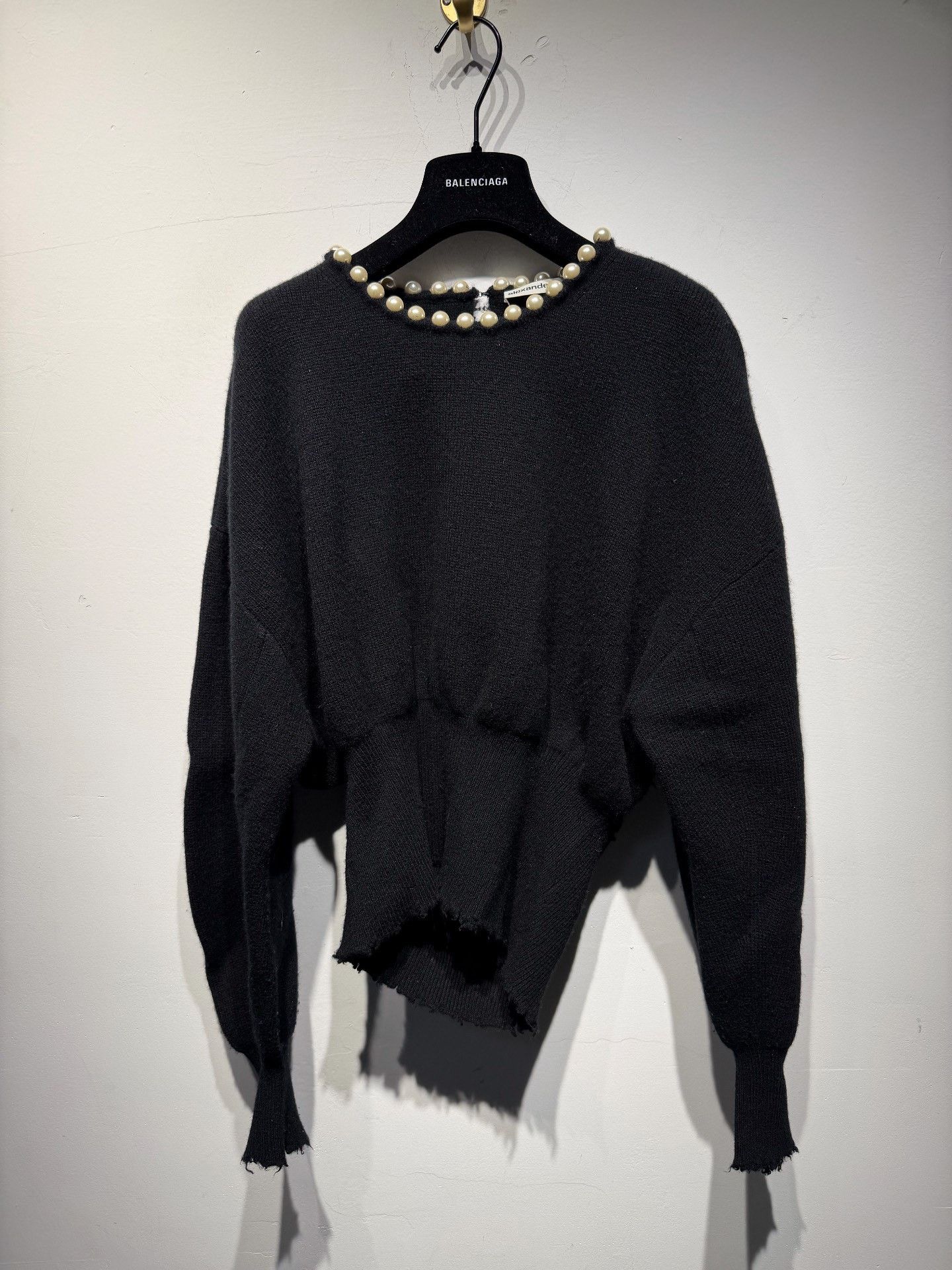 Alexander Wang Alexander Wang Wool Black Sweater XS Women Size XS / US 0-2 / IT 36-38 - 1 Thumbnail
