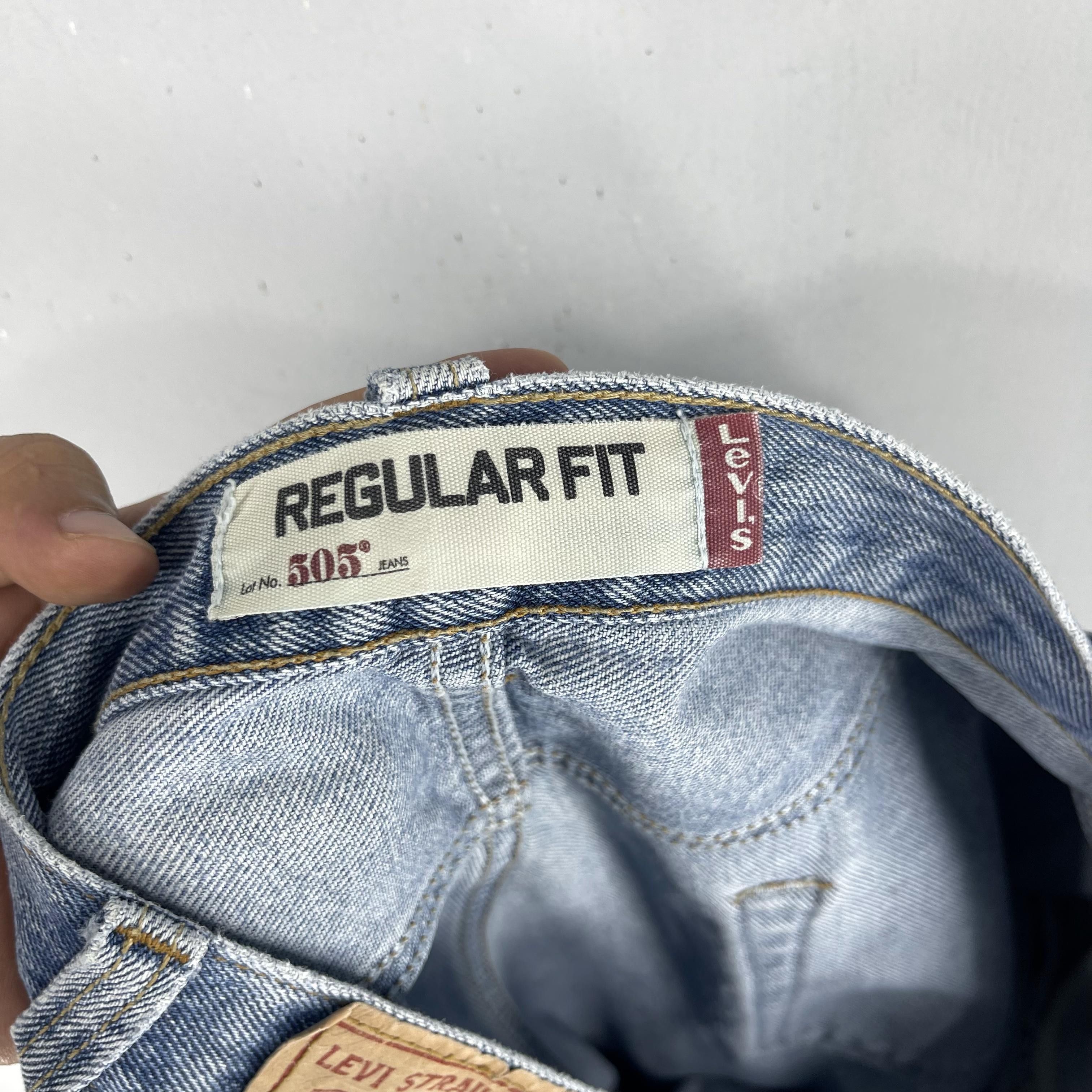 Levi's × Vintage W42 L29 Vintage Levis 505 Distressed Thigh Ripped Jeans Size US 42 / EU 58 - 7 Thumbnail