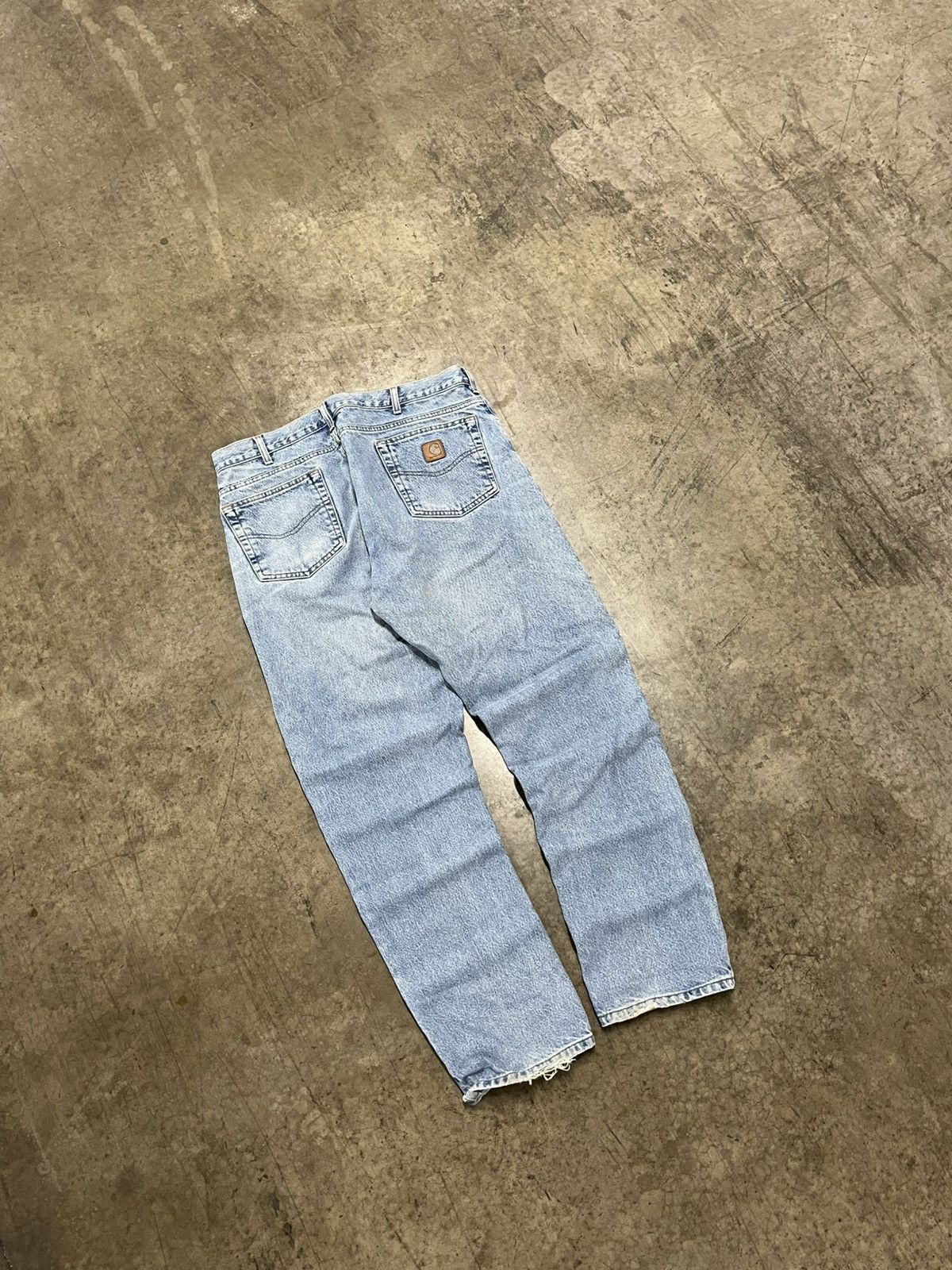Carhartt × Vintage Carhartt vintage baggy fit denim pants skater hype Size US 36 / EU 52 - 1 Thumbnail