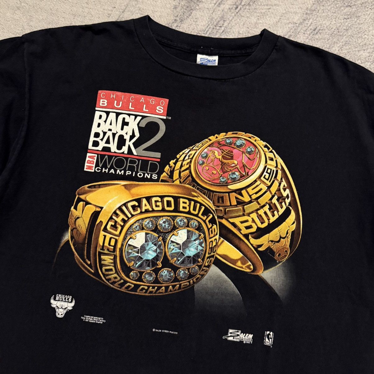 Vintage Chicago Bulls Back To Back Champions NBA Rings