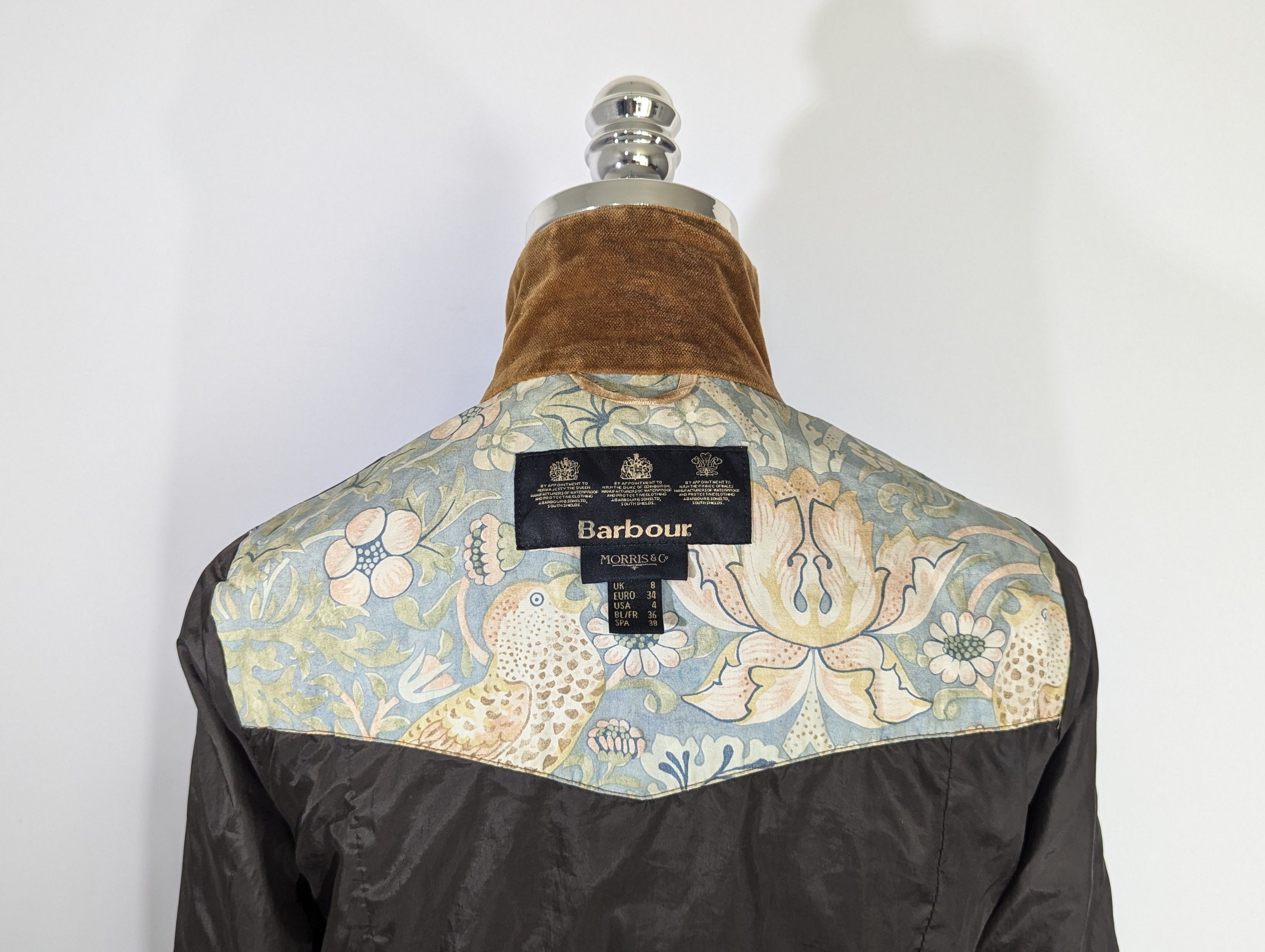 Barbour Barbour Emma Waxed Women's Jacket Brown Waxed Cotton Size S / US 4 / IT 40 - 21 Thumbnail