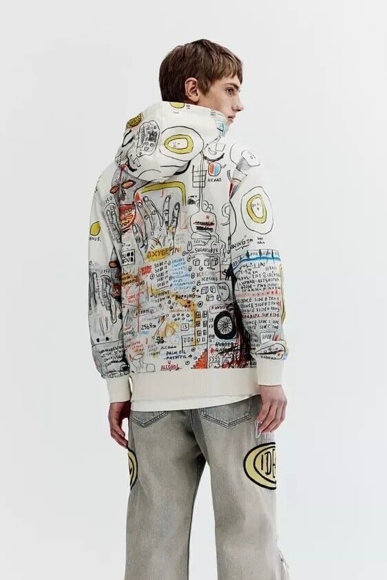 H&M × Jean-Michel Basquiat × Who Decides War NWOT WHO DECIDES WAR x JEAN-MICHEL BASQUIAT x H&M Hoodie Size US L / EU 52-54 / 3 - 3 Thumbnail
