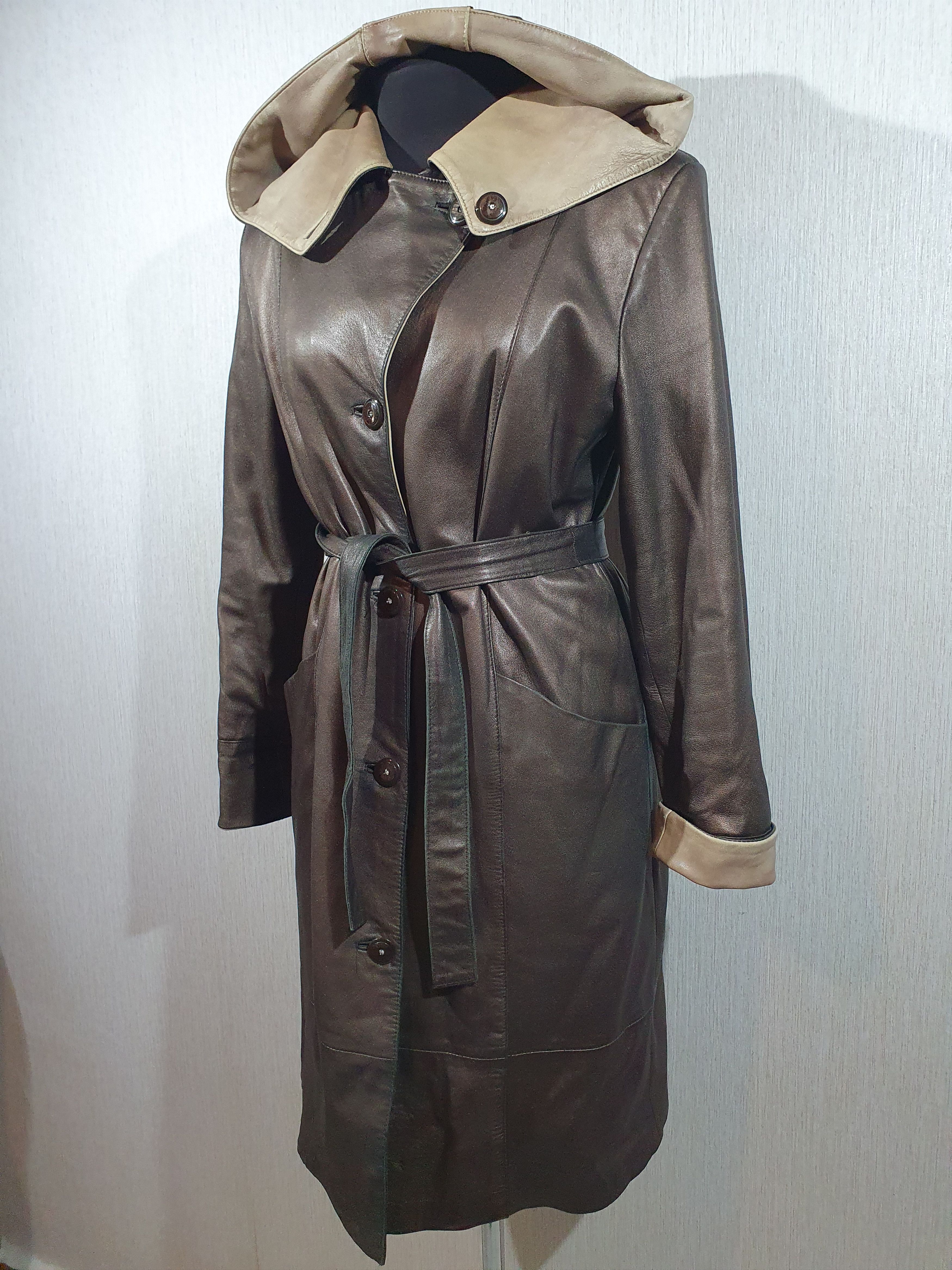 Haze leather coat Size L / US 10 / IT 46 - 3 Thumbnail