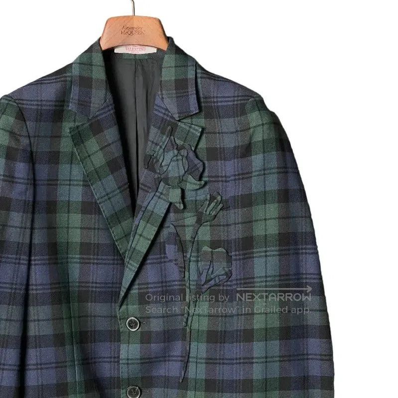 Valentino Valentino Men's Short Sleeve Plaid Jacket . Size US M / EU 48-50 / 2 - 3 Thumbnail