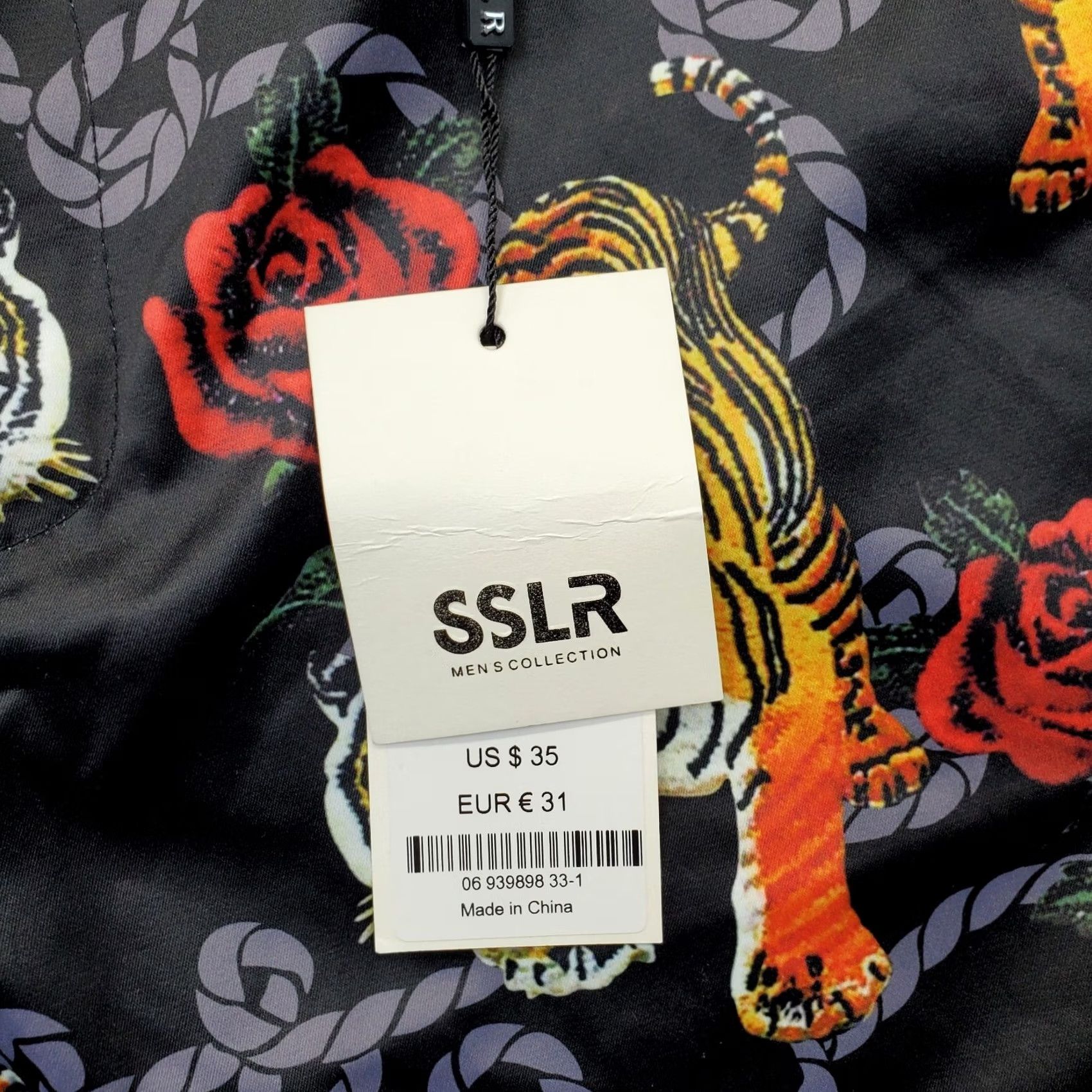 Vintage SSLR Collection Bermuda Shorts Mens 32 Multi Hawaiian Tiger Pocket Shirt Size US 32 / EU 48 - 7 Thumbnail