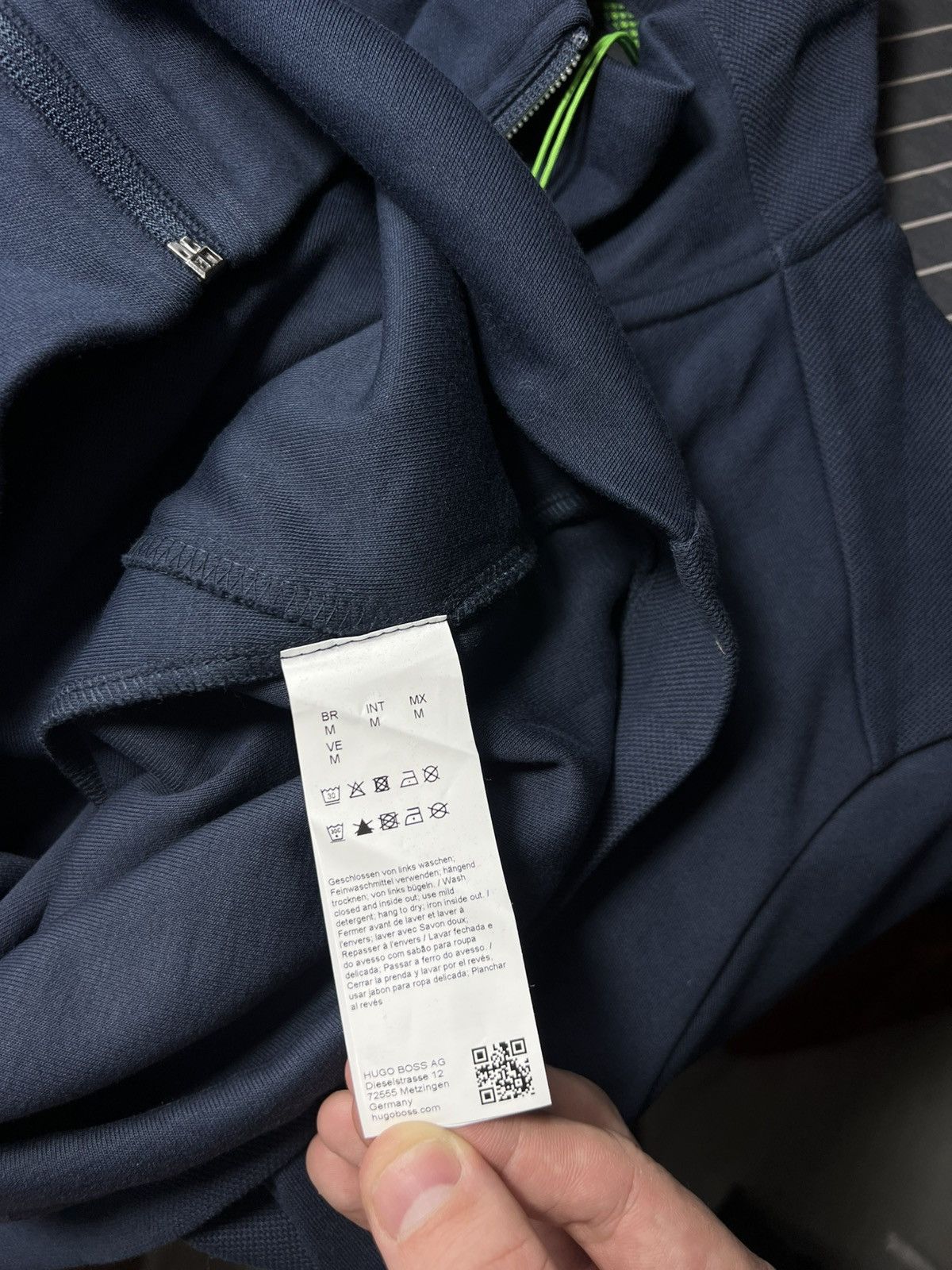 Hugo Boss 🔥 BOSS Mens Navy Full Zip Track Jacket Logo — Size M Size US M / EU 48-50 / 2 - 15 Thumbnail