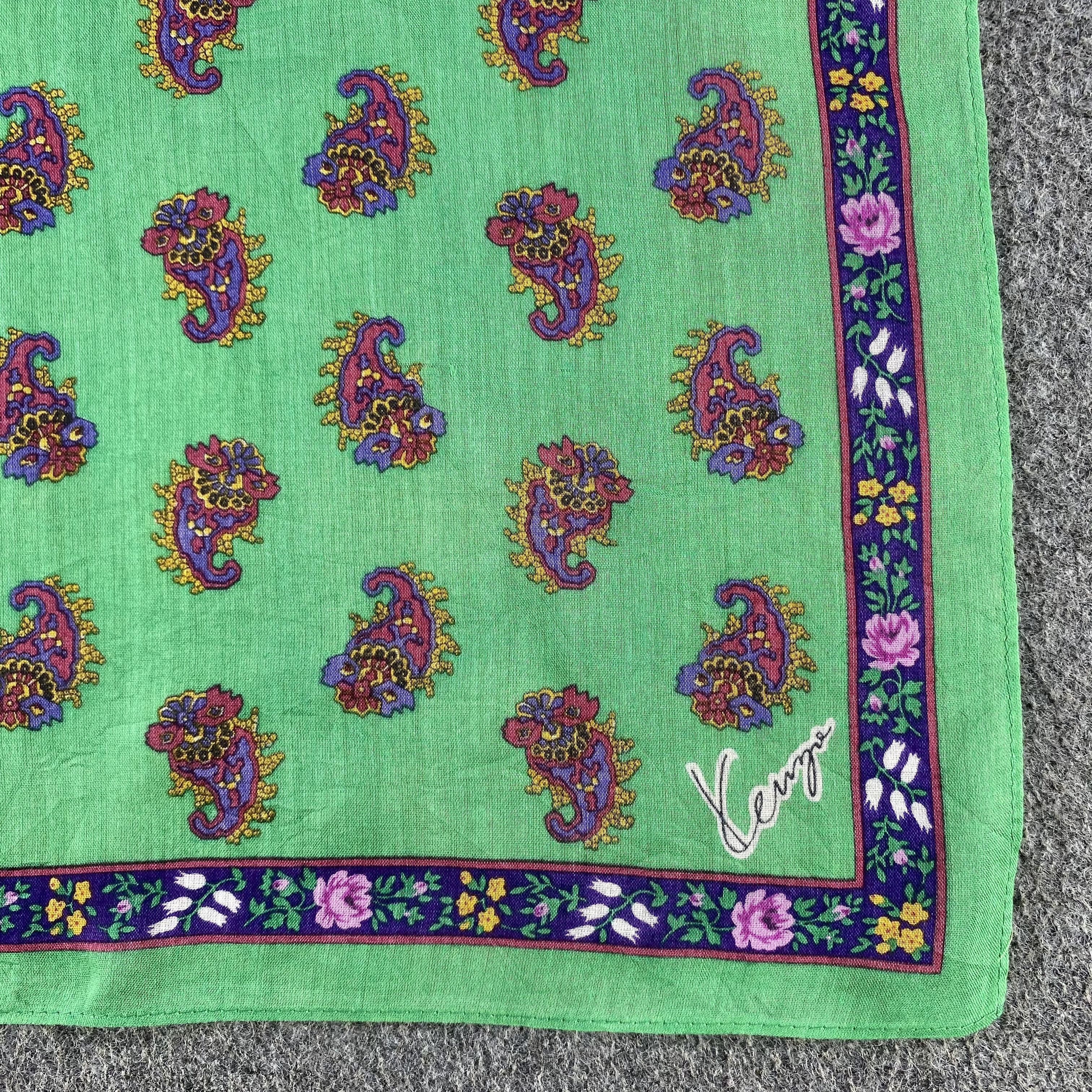 Kenzo × Vintage Kenzo Handkerchief/Neckerchief/Bandana HC910 Size ONE SIZE - 3 Thumbnail