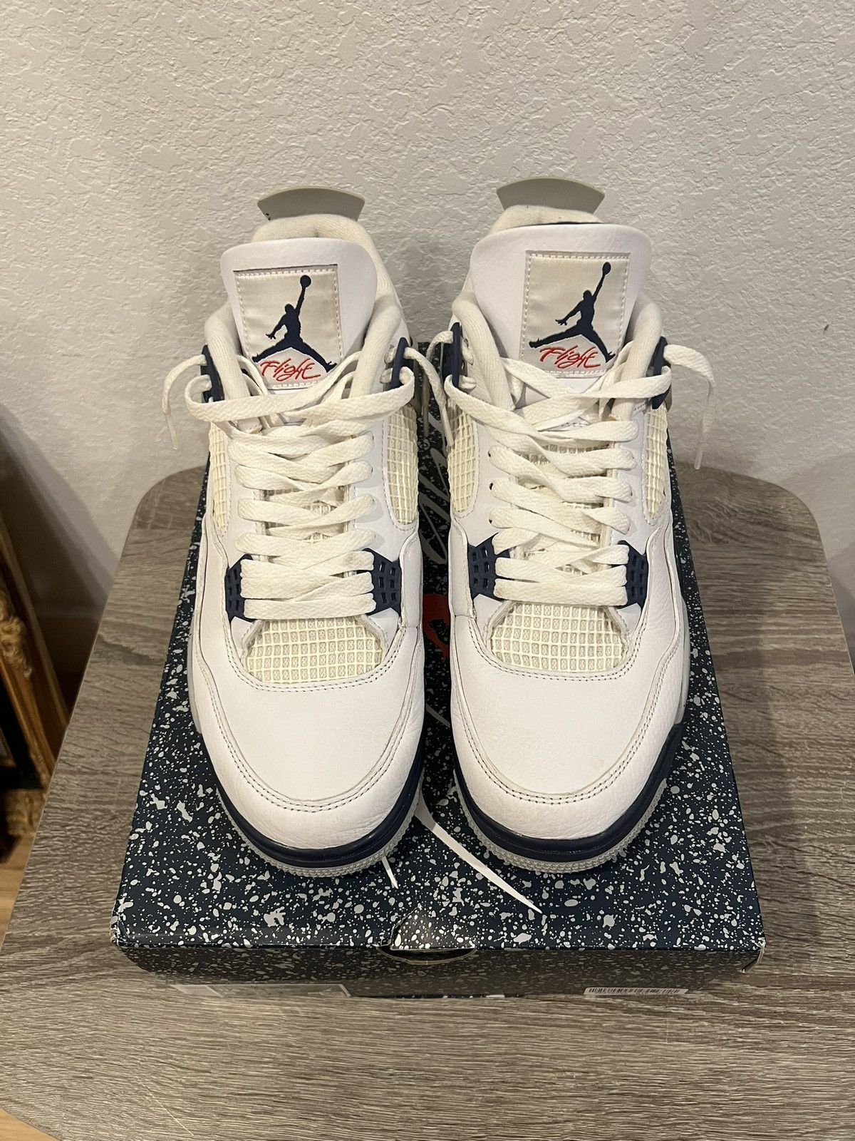 Jordan Brand Jordan 4 Midnight Navy Size US 11.5 / EU 44-45 - 3 Thumbnail