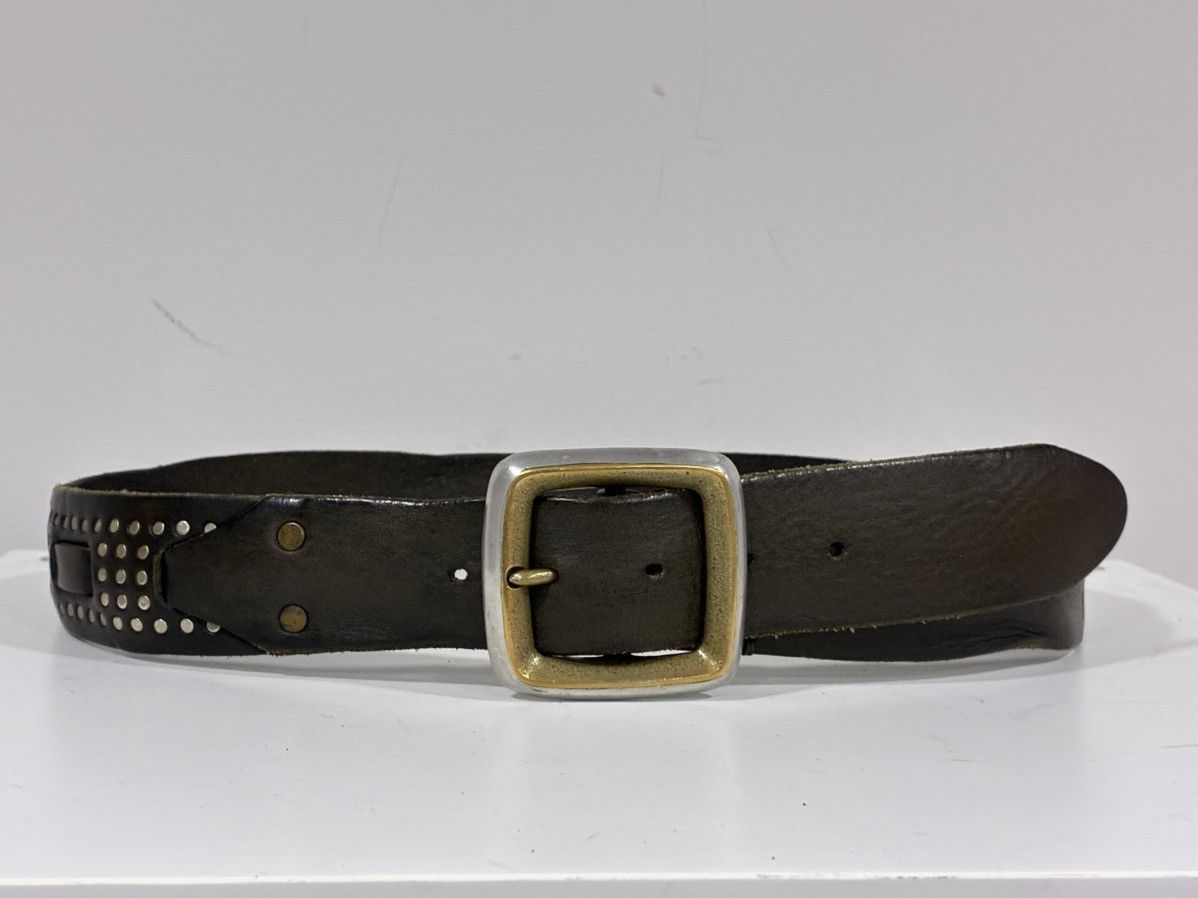 John Varvatos Doyer Studded Belt Size 32 Size 32 - 5 Thumbnail