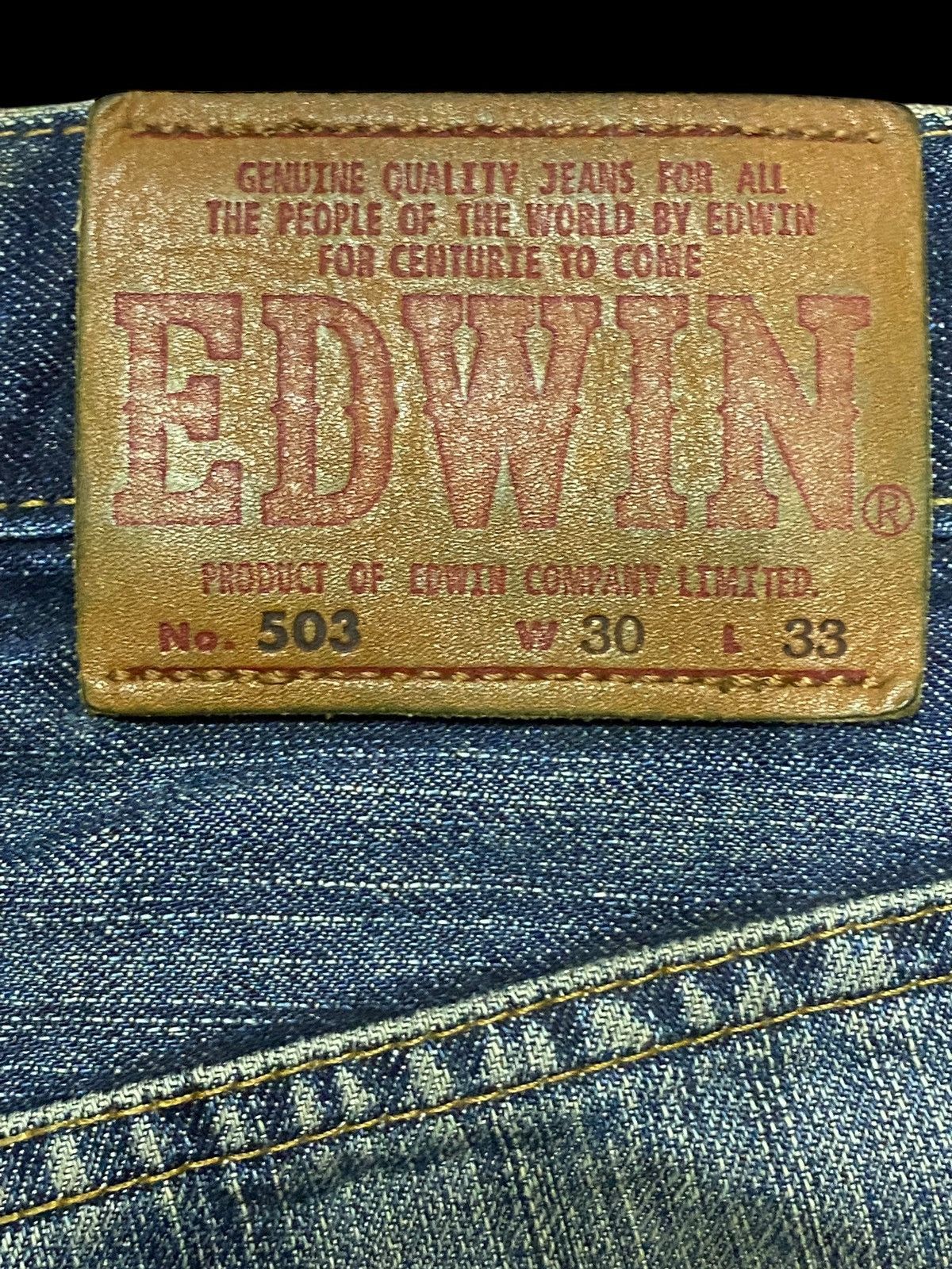 Edwin Japanese Brand Edwin Regular Mud Wash Distressed Jeans Size US 31 - 14 Thumbnail