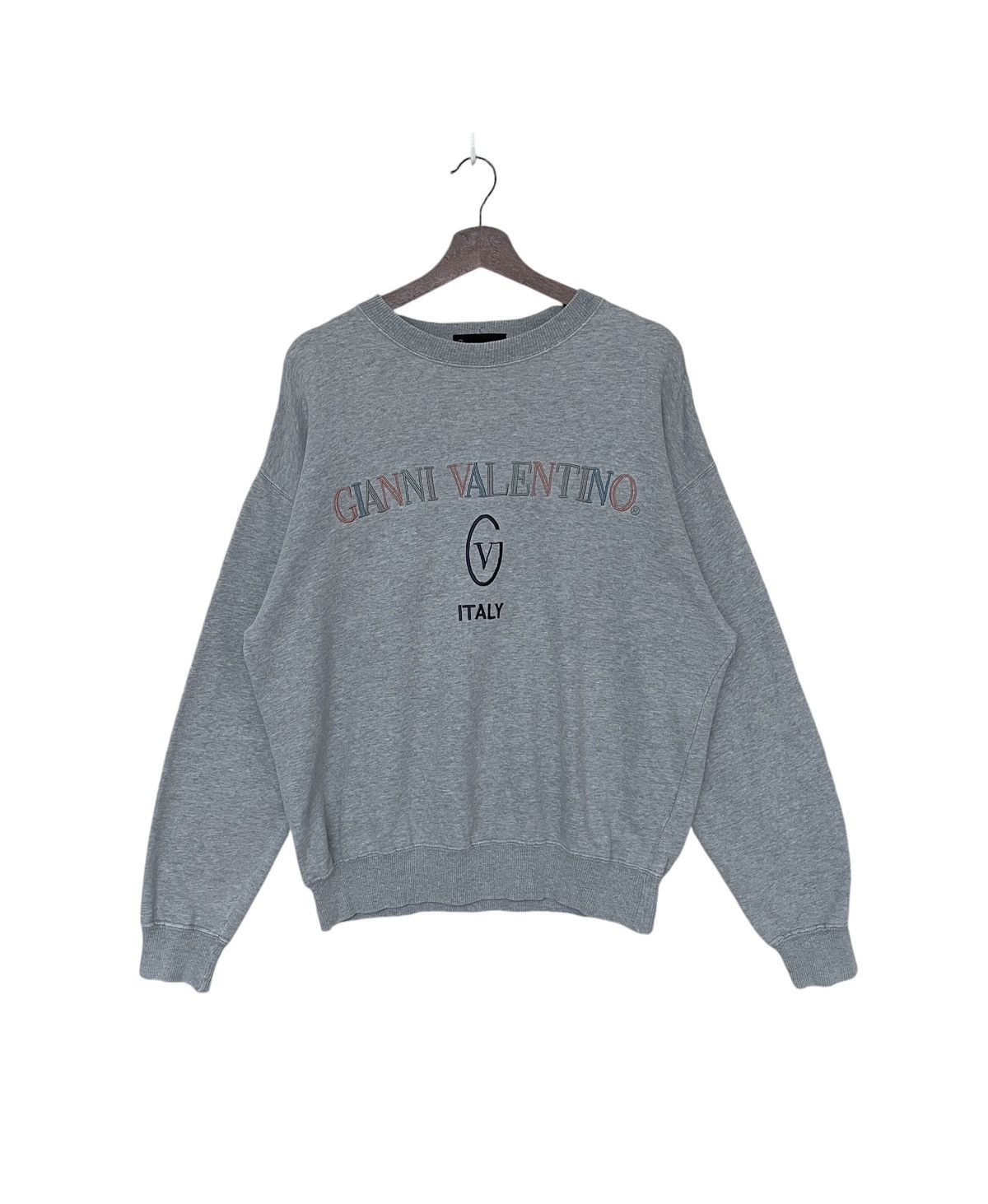 Valentino × Vintage Vintage Brand Gianni Valentino Multi Colour Sweatshirt 1990s Size US L / EU 52-54 / 3 - 1 Thumbnail